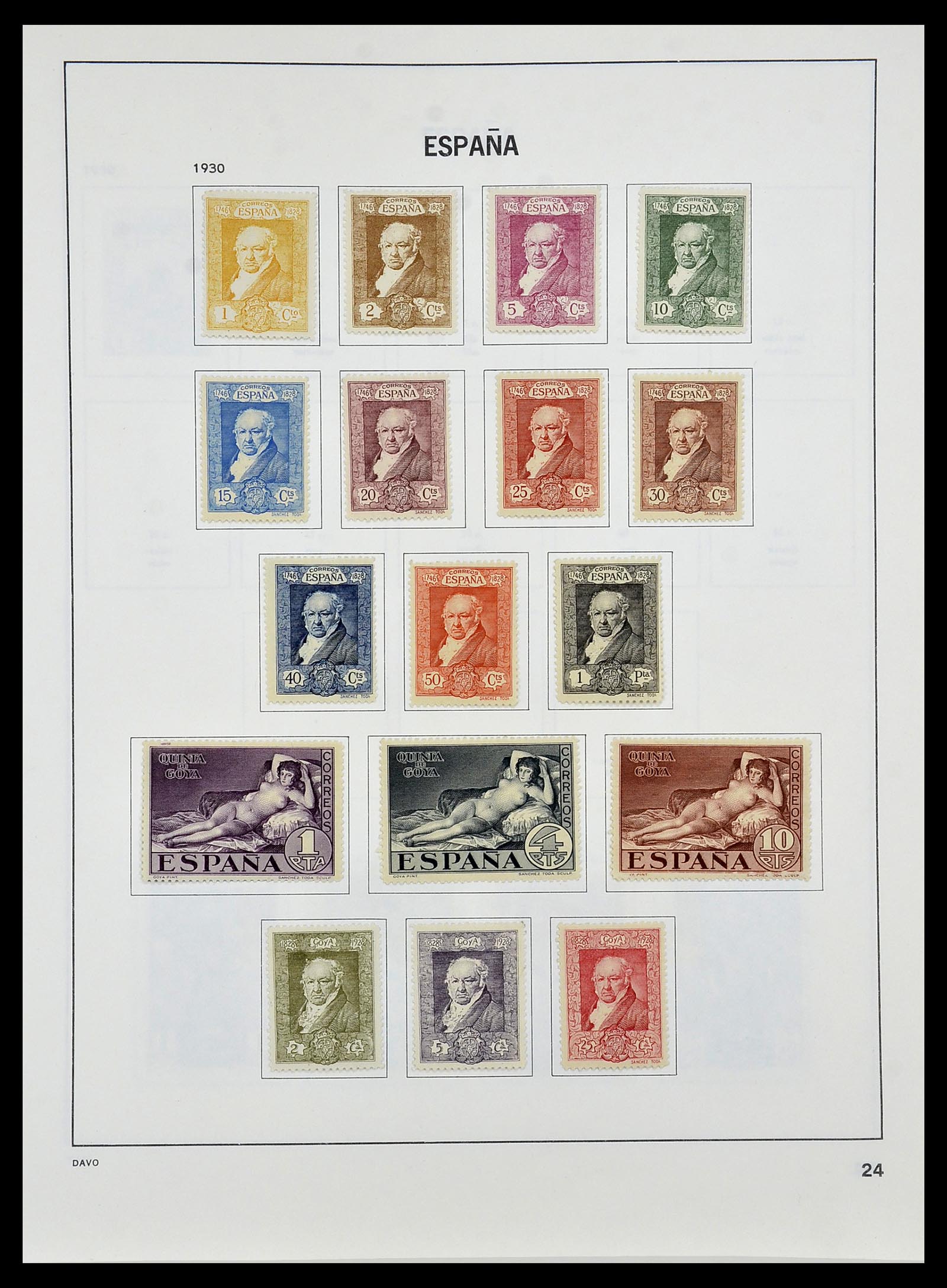 34440 024 - Postzegelverzameling 34440 Spanje 1850-1969.
