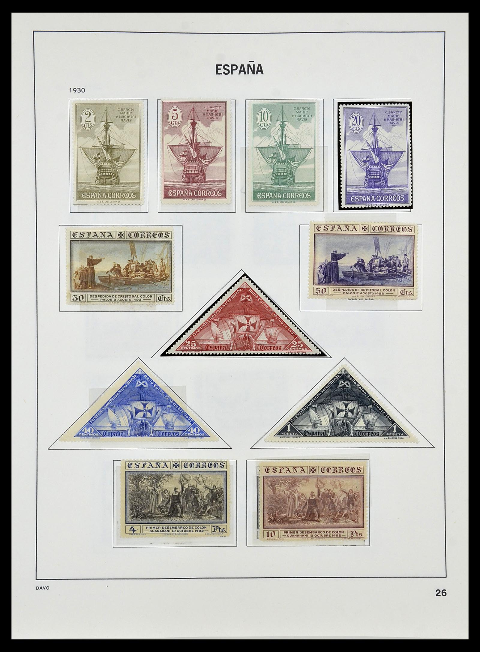 34440 026 - Postzegelverzameling 34440 Spanje 1850-1969.