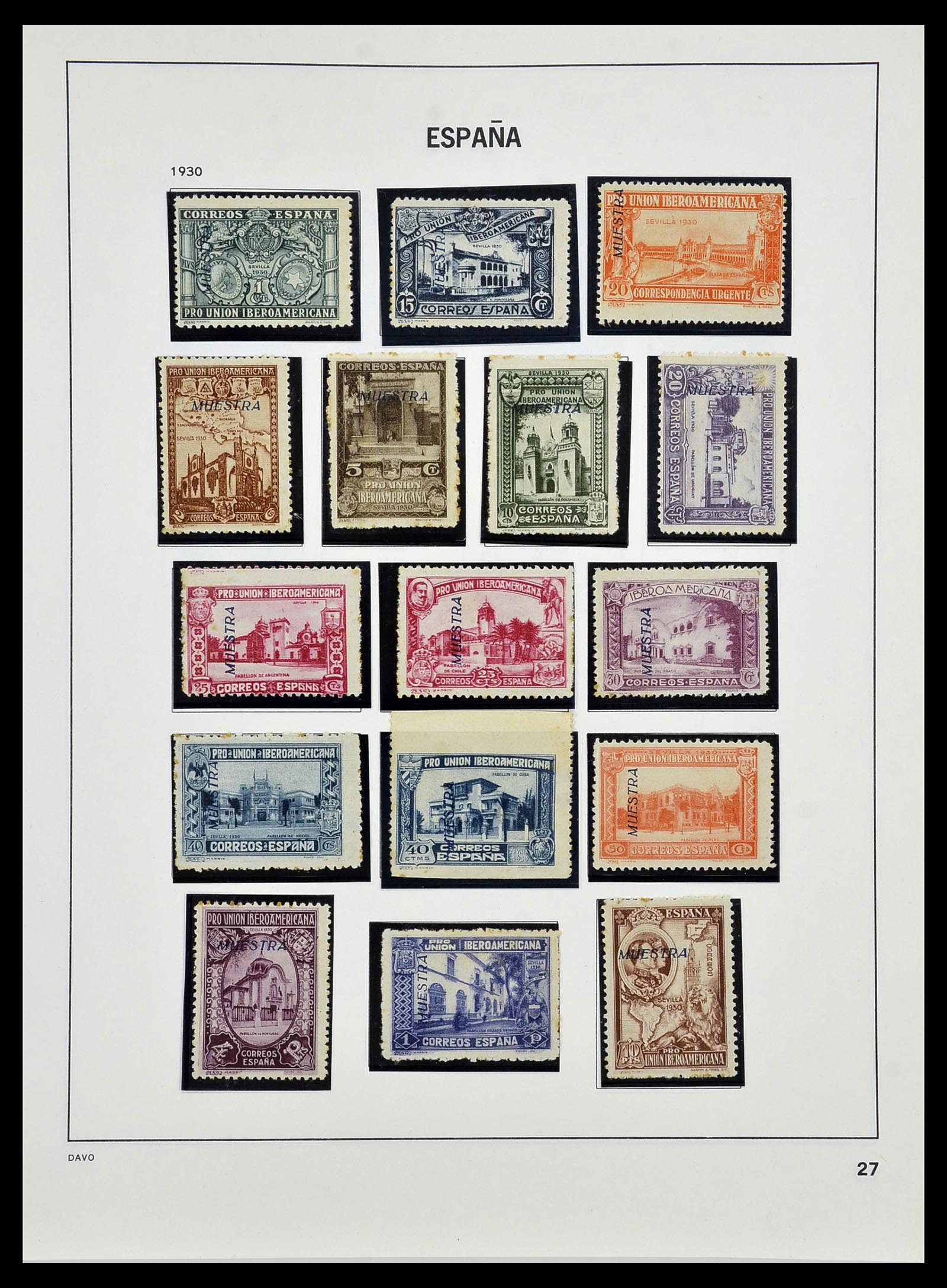 34440 028 - Postzegelverzameling 34440 Spanje 1850-1969.