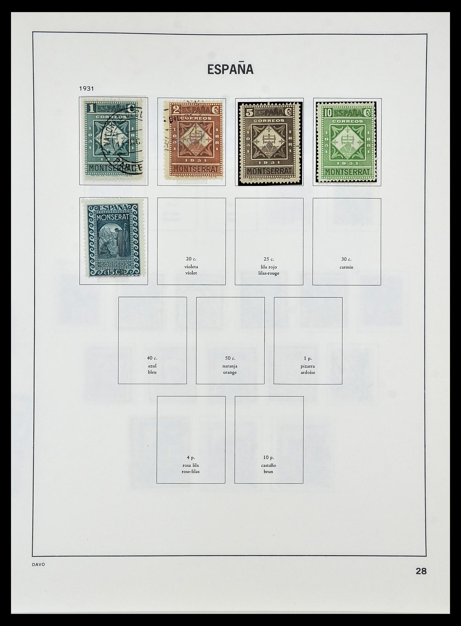 34440 029 - Postzegelverzameling 34440 Spanje 1850-1969.