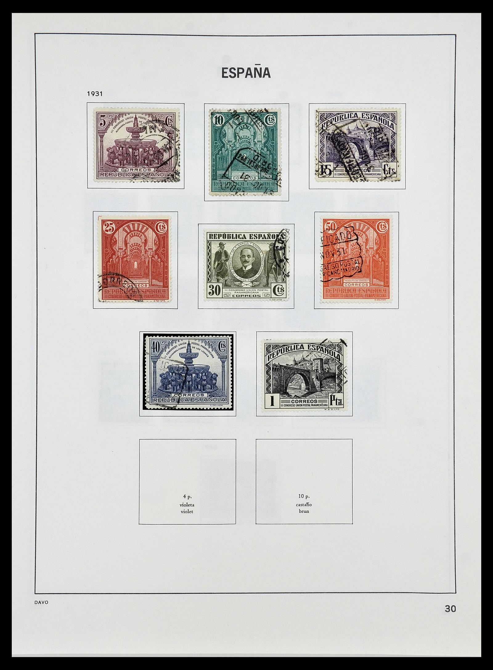 34440 031 - Postzegelverzameling 34440 Spanje 1850-1969.