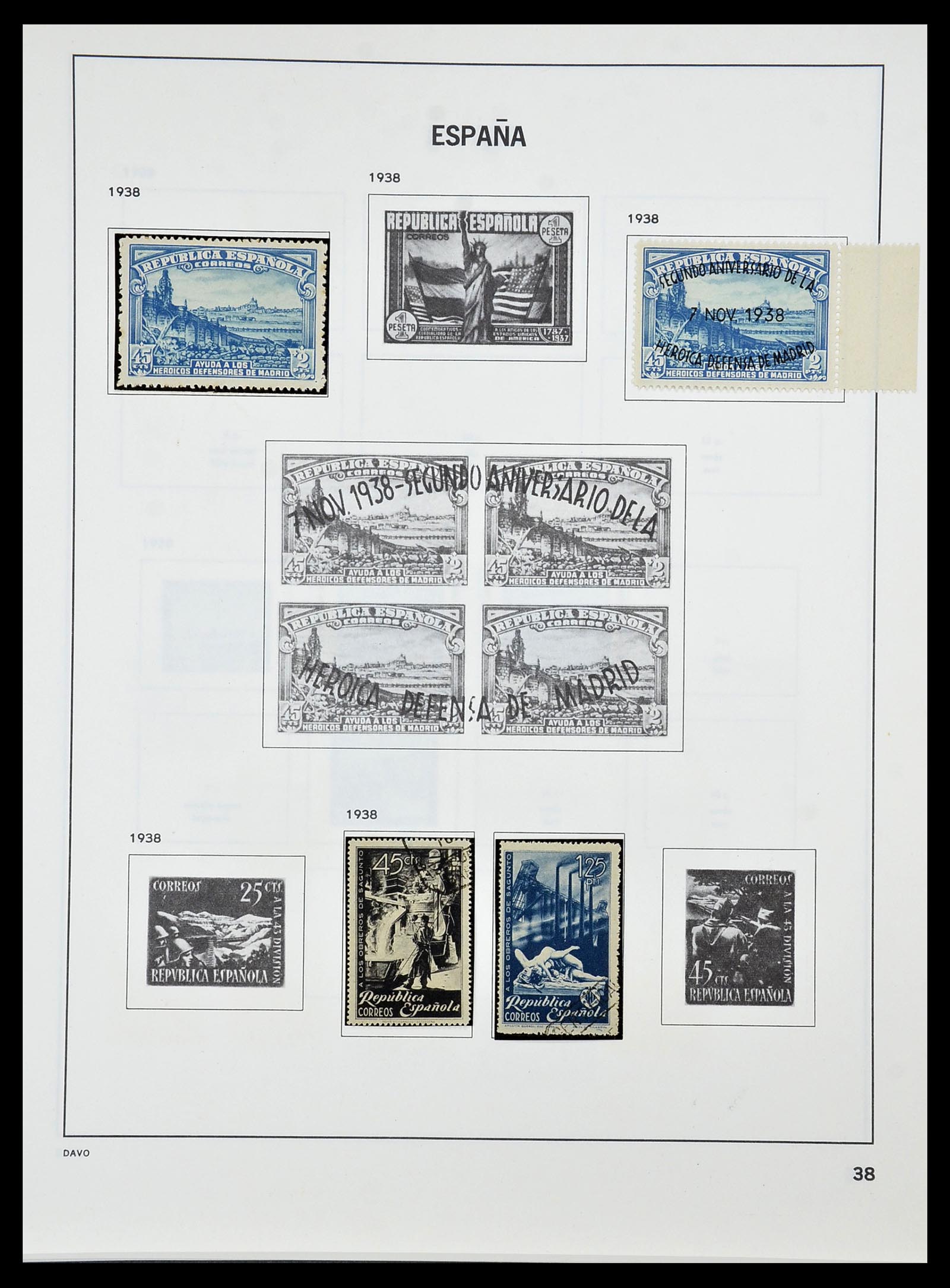 34440 039 - Postzegelverzameling 34440 Spanje 1850-1969.