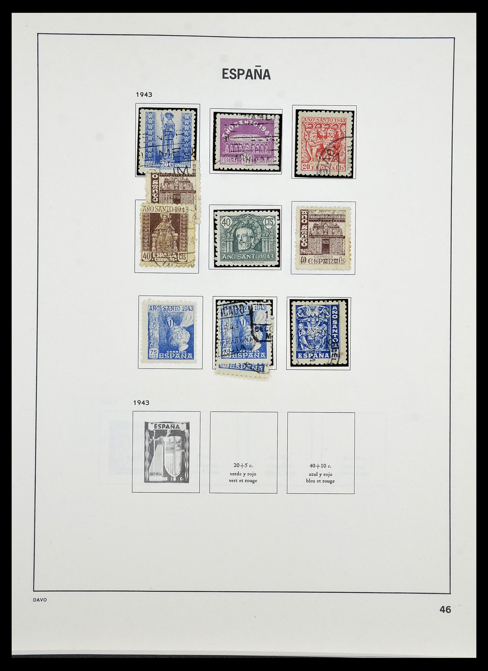 34440 047 - Postzegelverzameling 34440 Spanje 1850-1969.