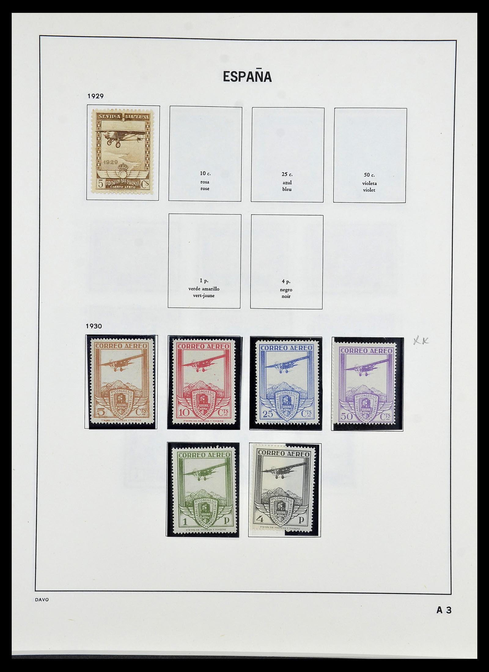 34440 051 - Postzegelverzameling 34440 Spanje 1850-1969.