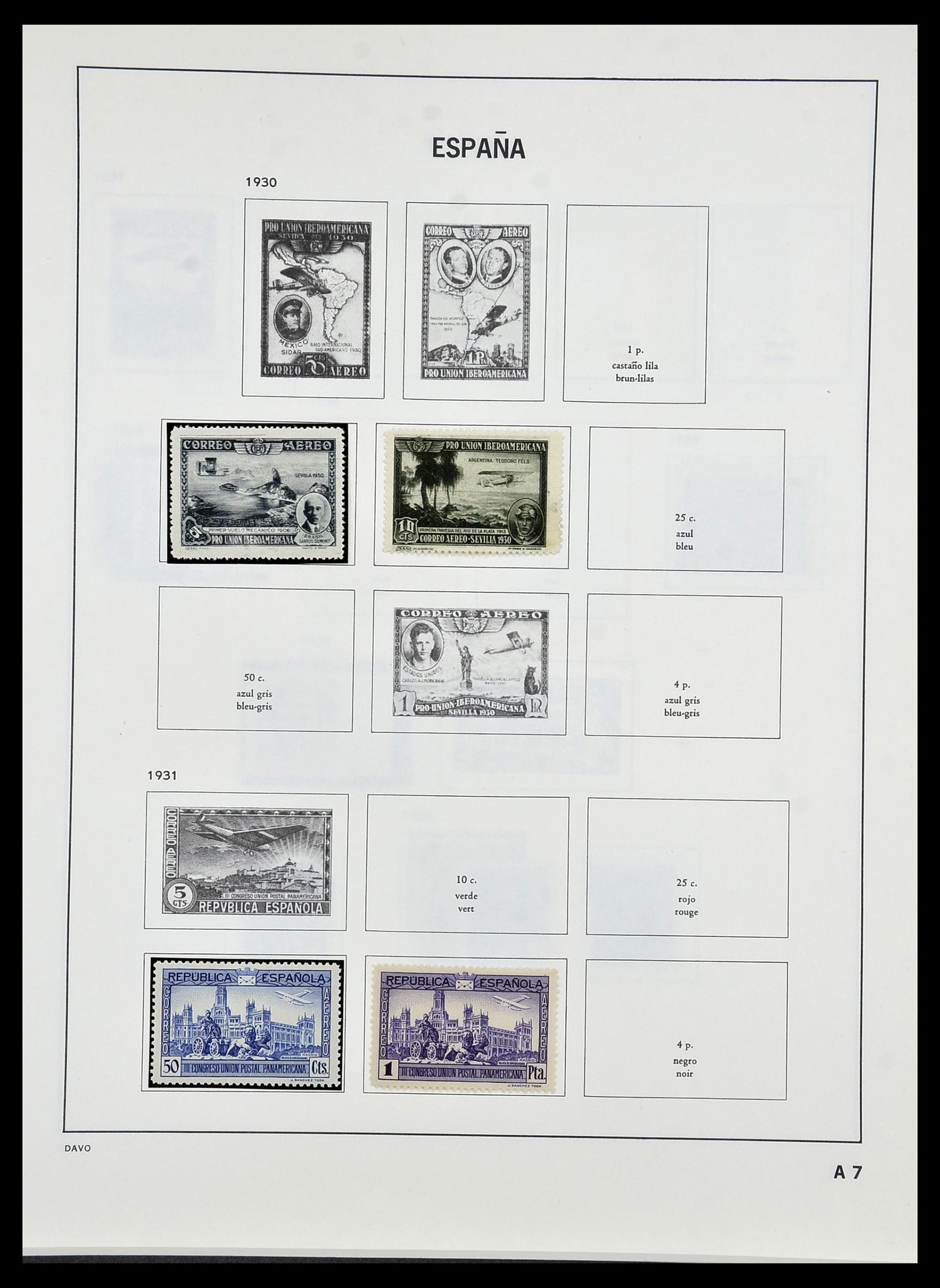34440 055 - Postzegelverzameling 34440 Spanje 1850-1969.