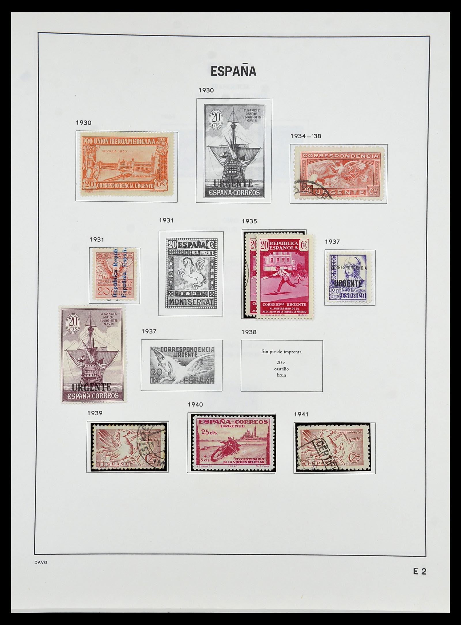 34440 062 - Stamp Collection 34440 Spain 1850-1969.