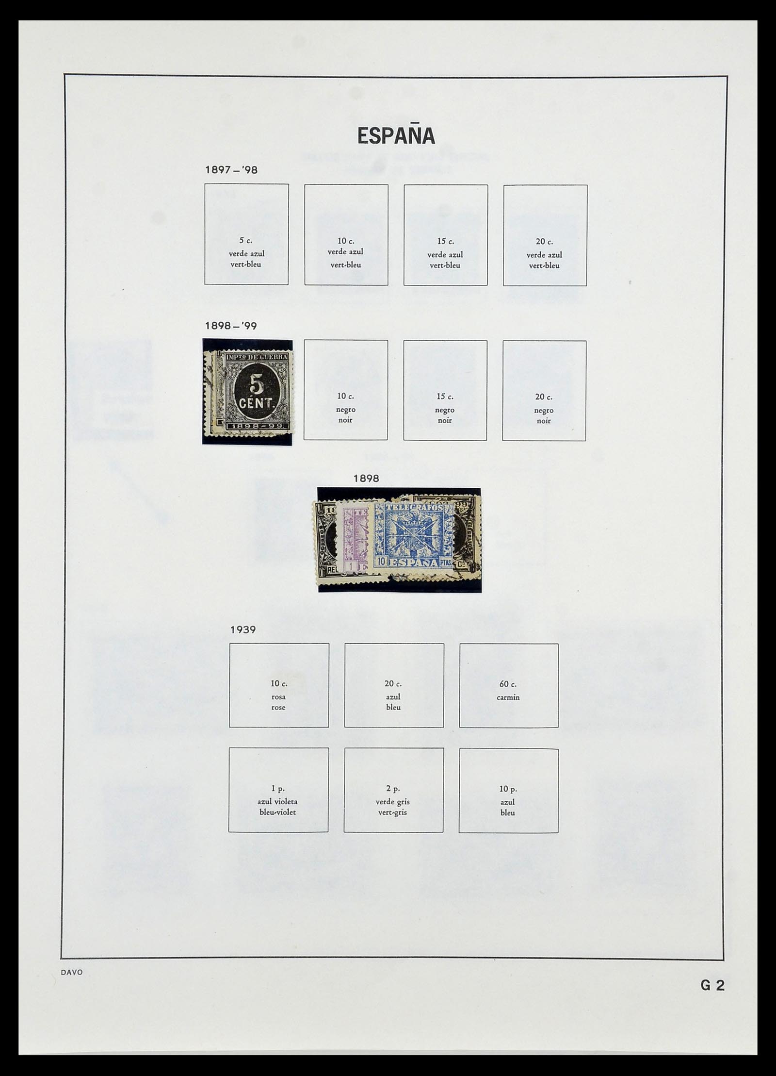 34440 066 - Stamp Collection 34440 Spain 1850-1969.