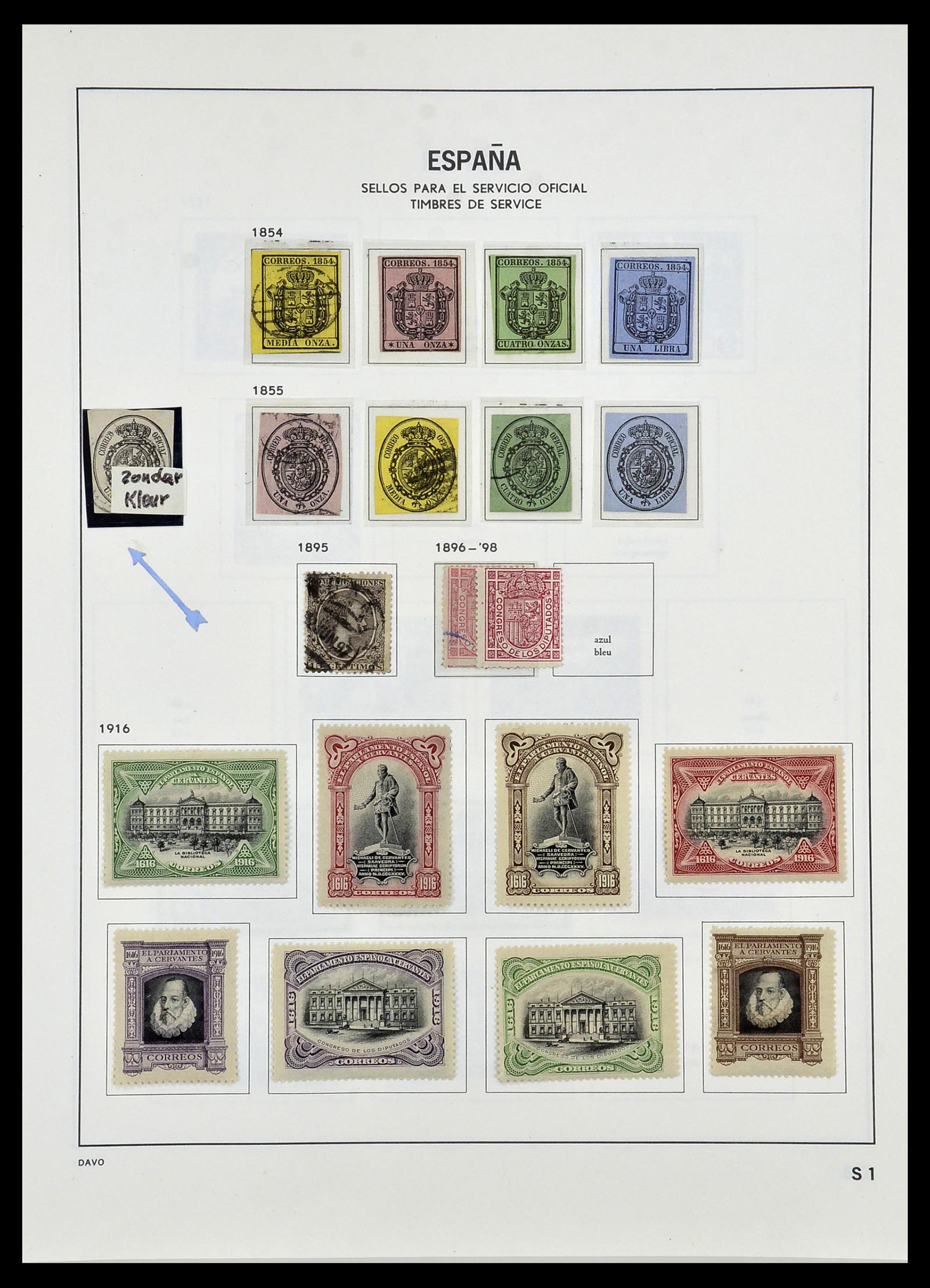34440 067 - Stamp Collection 34440 Spain 1850-1969.