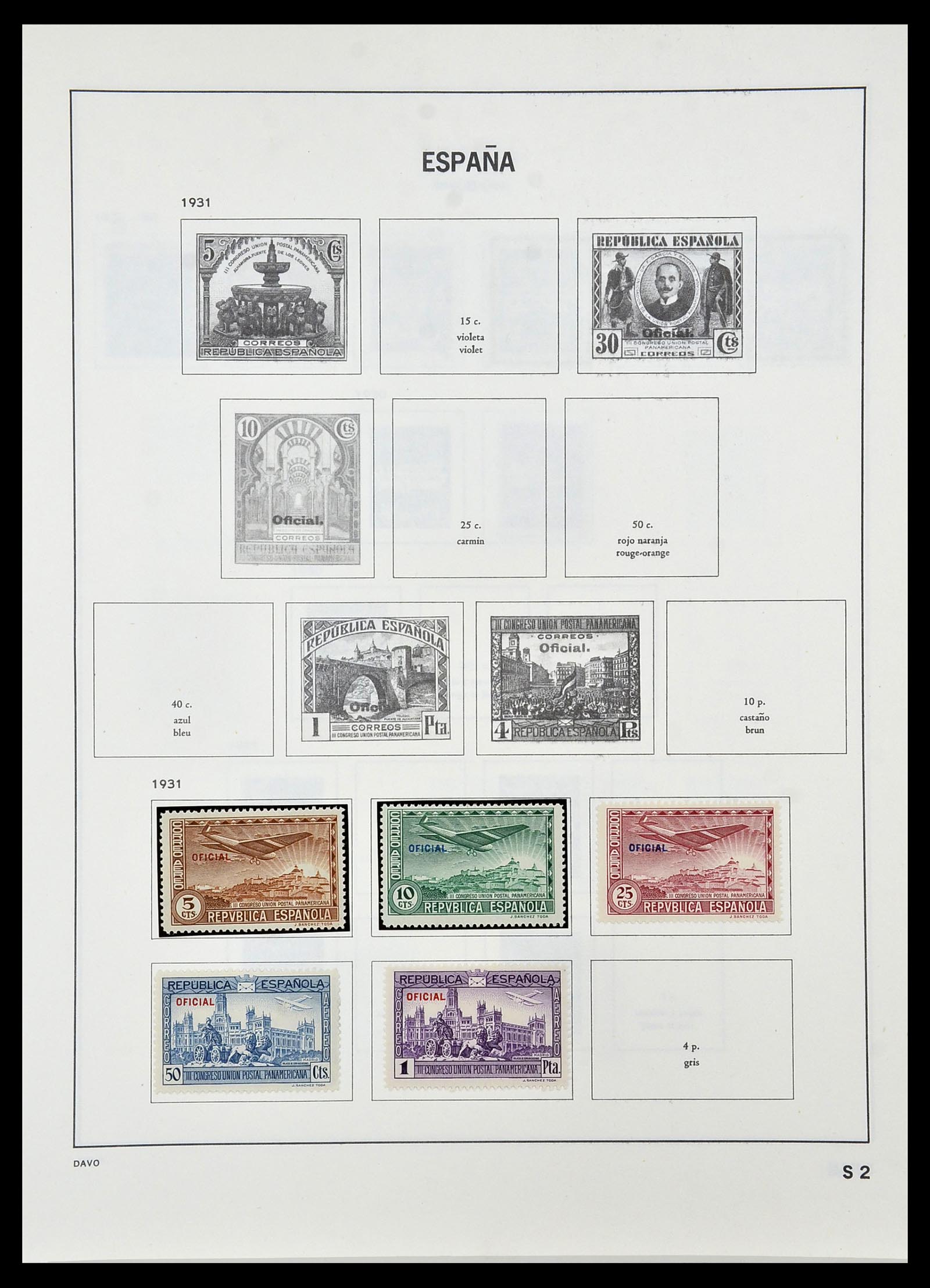 34440 068 - Stamp Collection 34440 Spain 1850-1969.