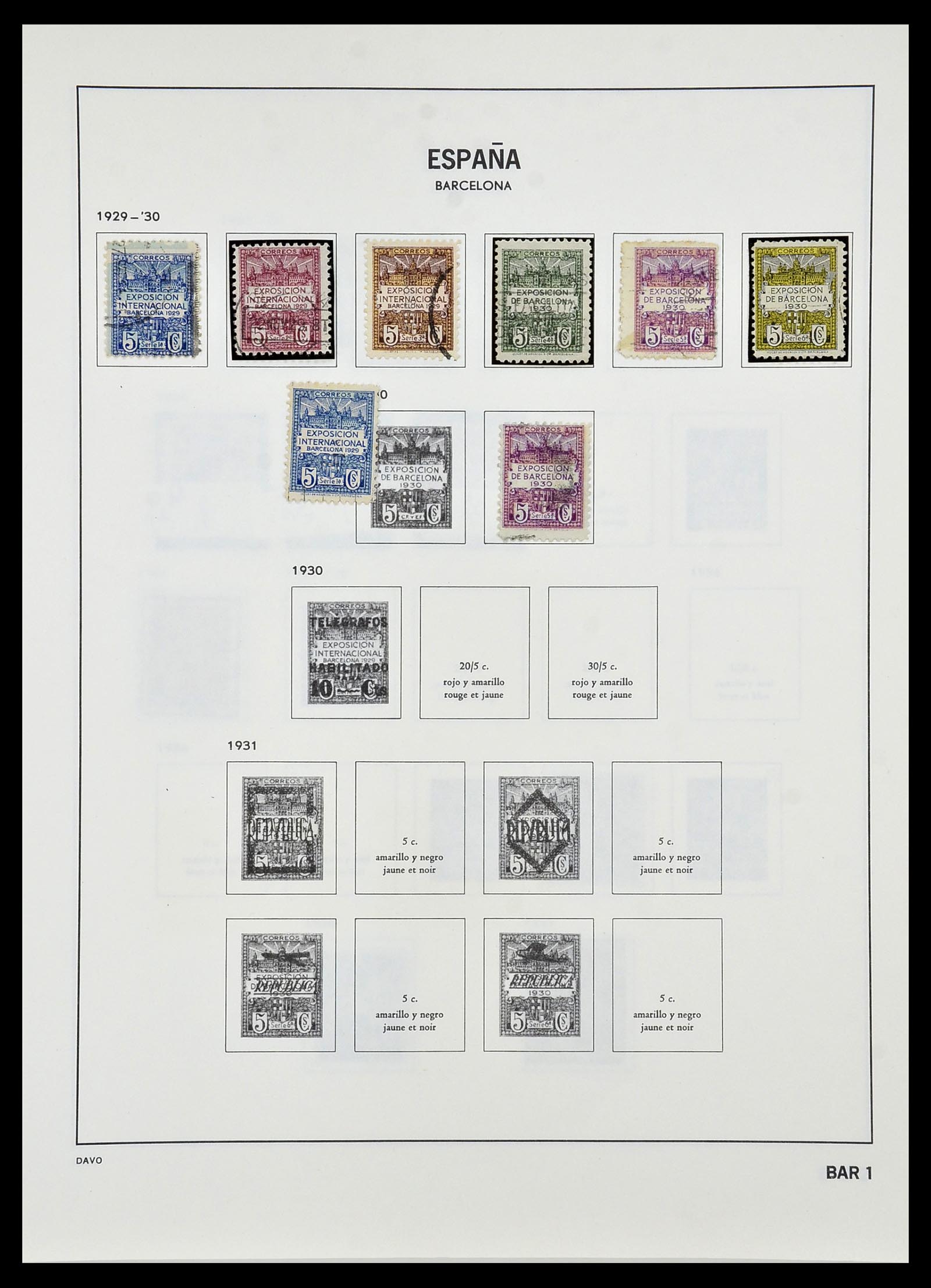 34440 069 - Stamp Collection 34440 Spain 1850-1969.