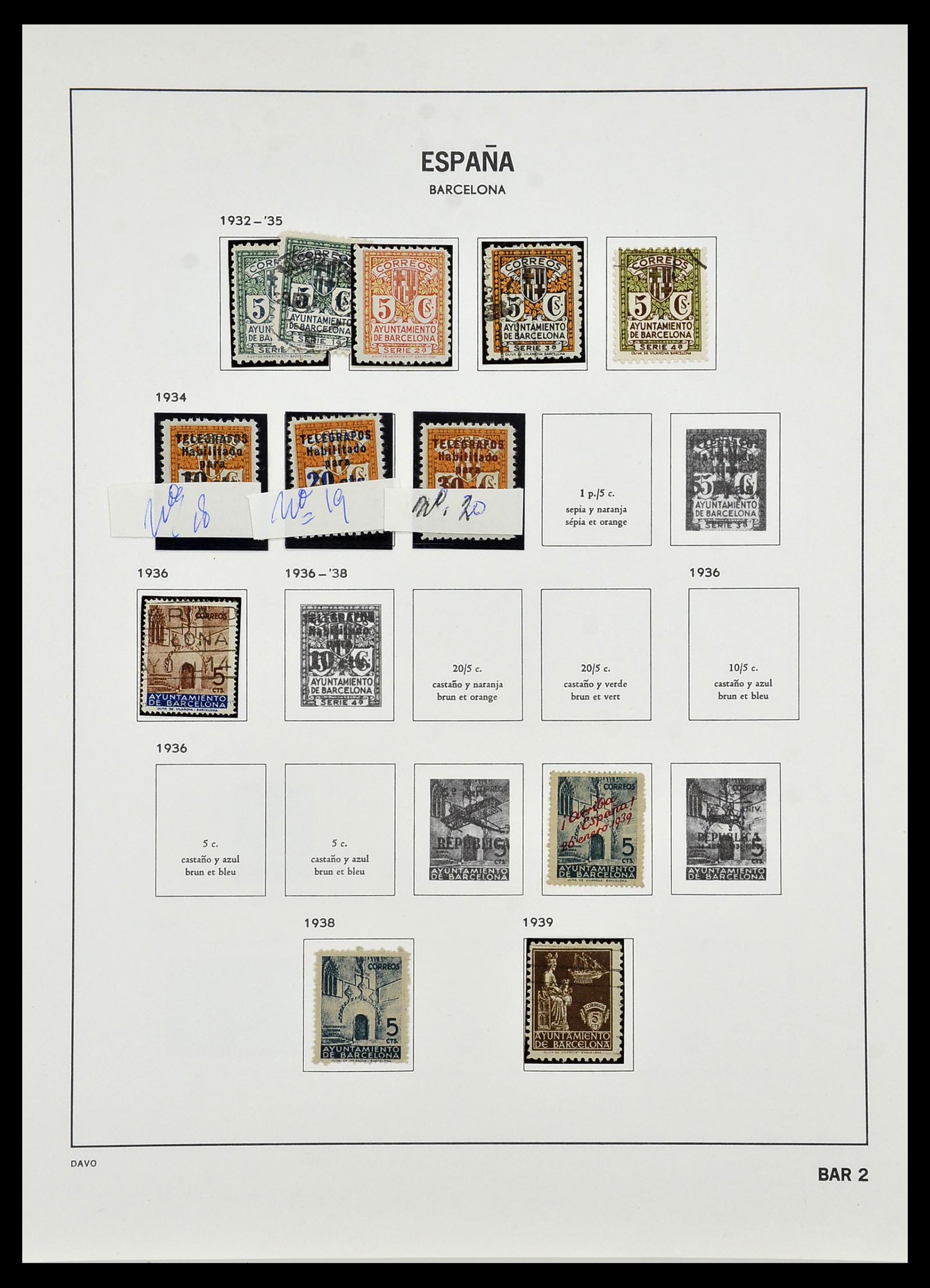 34440 070 - Stamp Collection 34440 Spain 1850-1969.