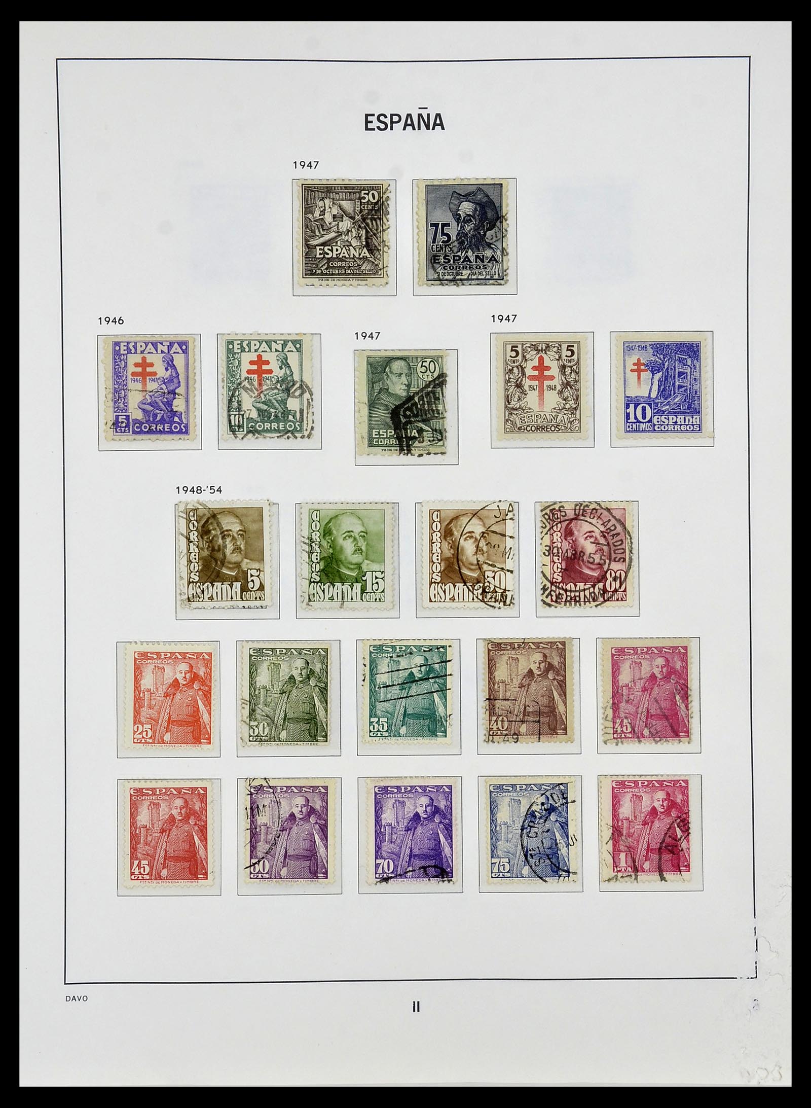 34440 079 - Stamp Collection 34440 Spain 1850-1969.