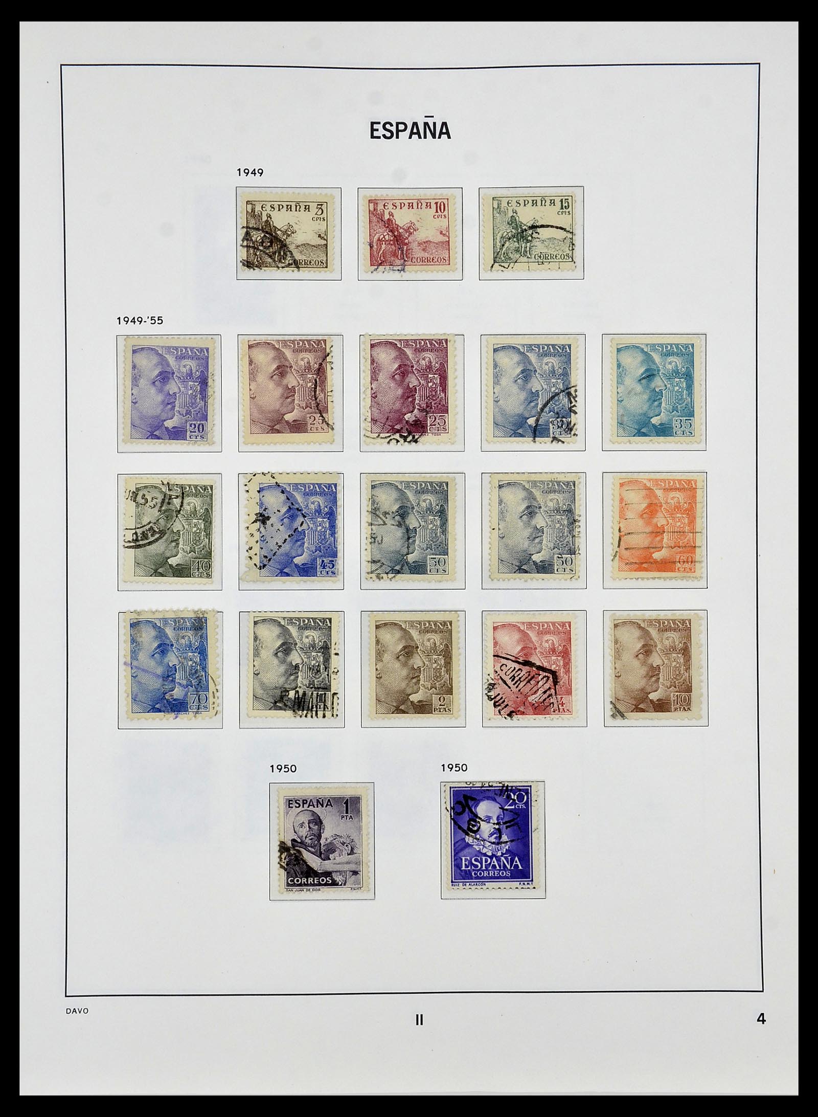 34440 081 - Stamp Collection 34440 Spain 1850-1969.