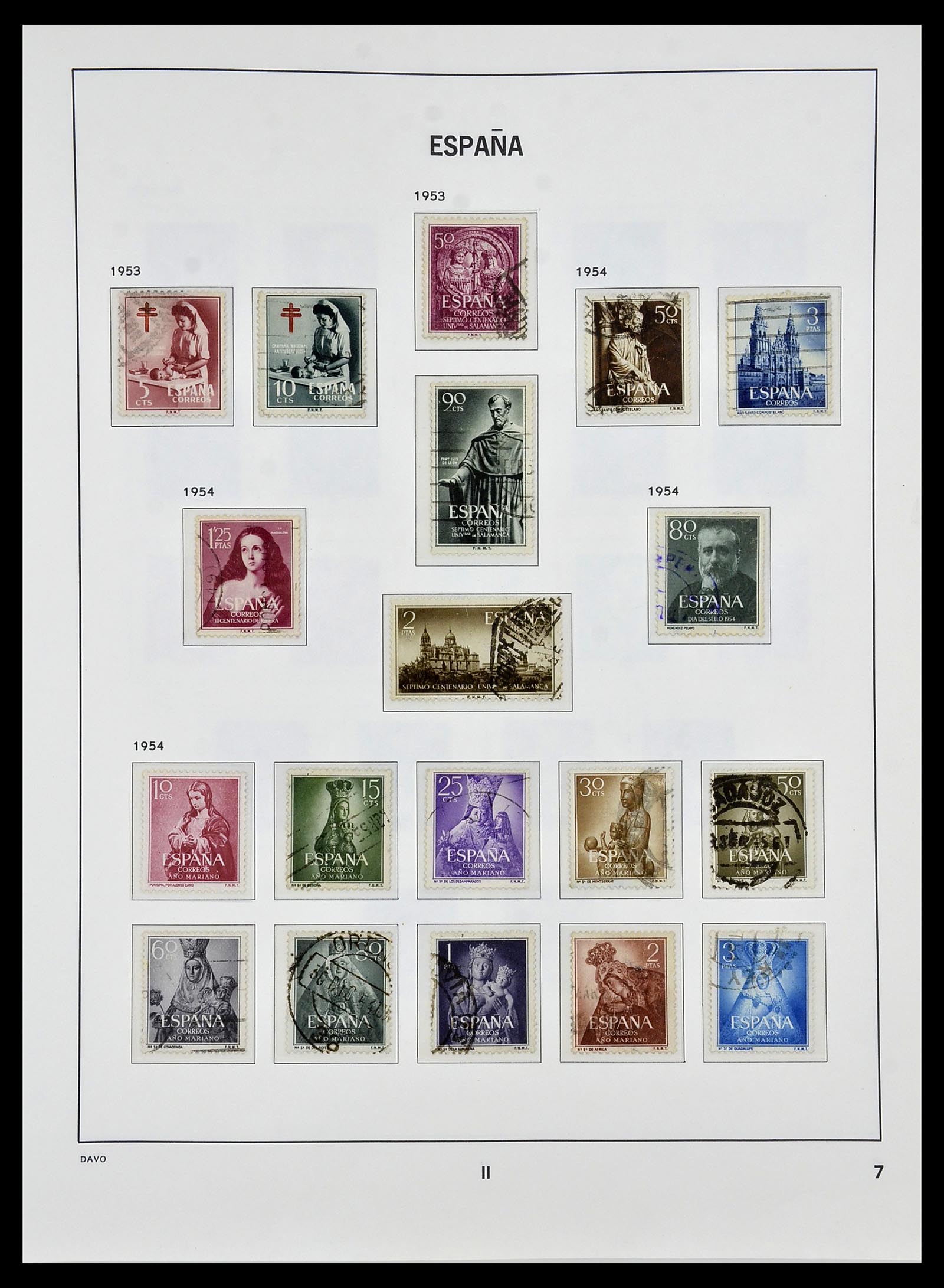 34440 084 - Stamp Collection 34440 Spain 1850-1969.