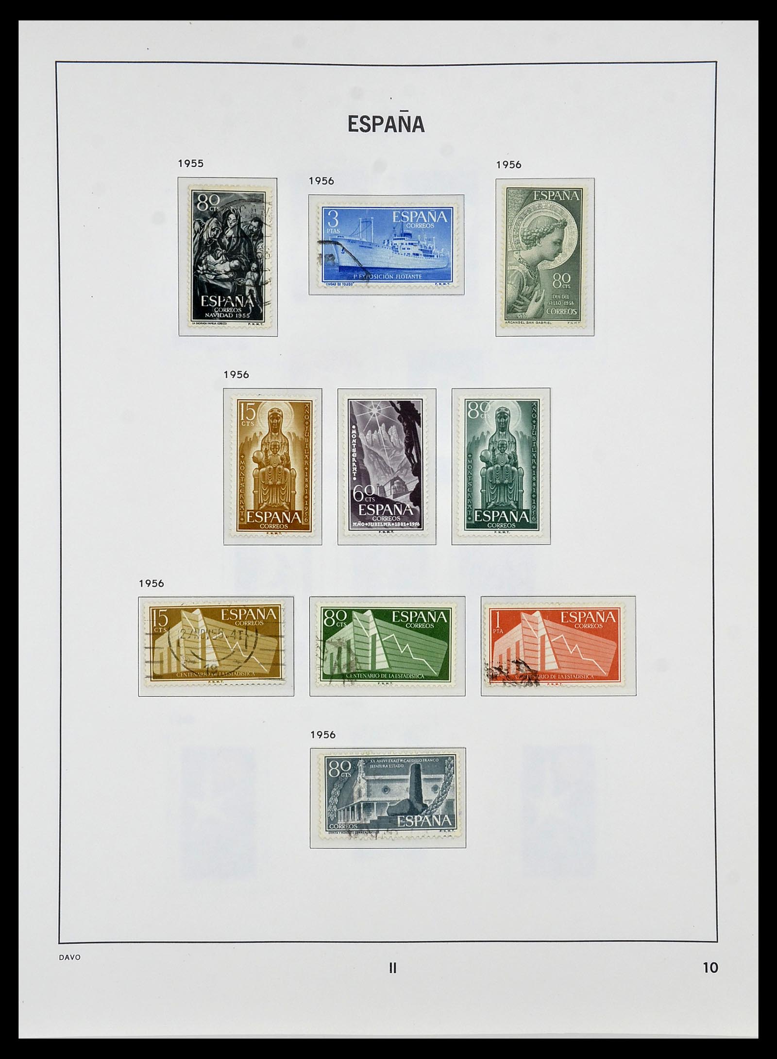 34440 087 - Stamp Collection 34440 Spain 1850-1969.