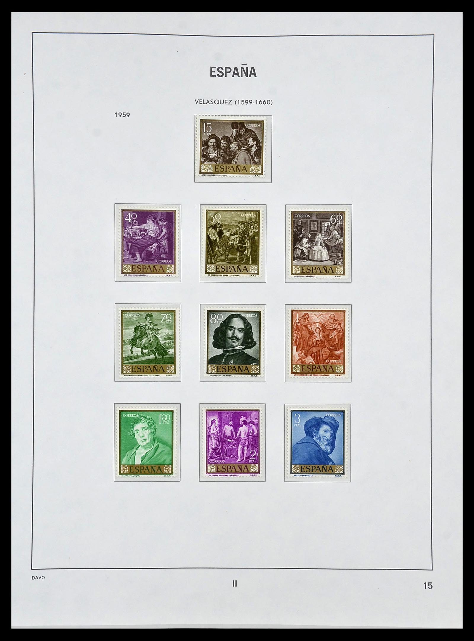 34440 092 - Stamp Collection 34440 Spain 1850-1969.
