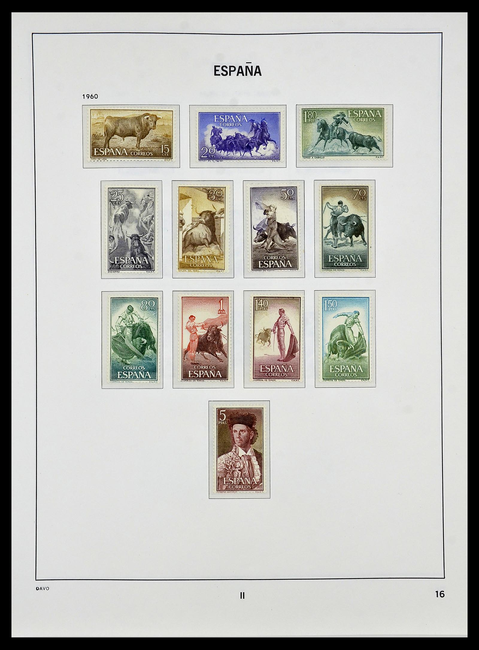 34440 093 - Stamp Collection 34440 Spain 1850-1969.