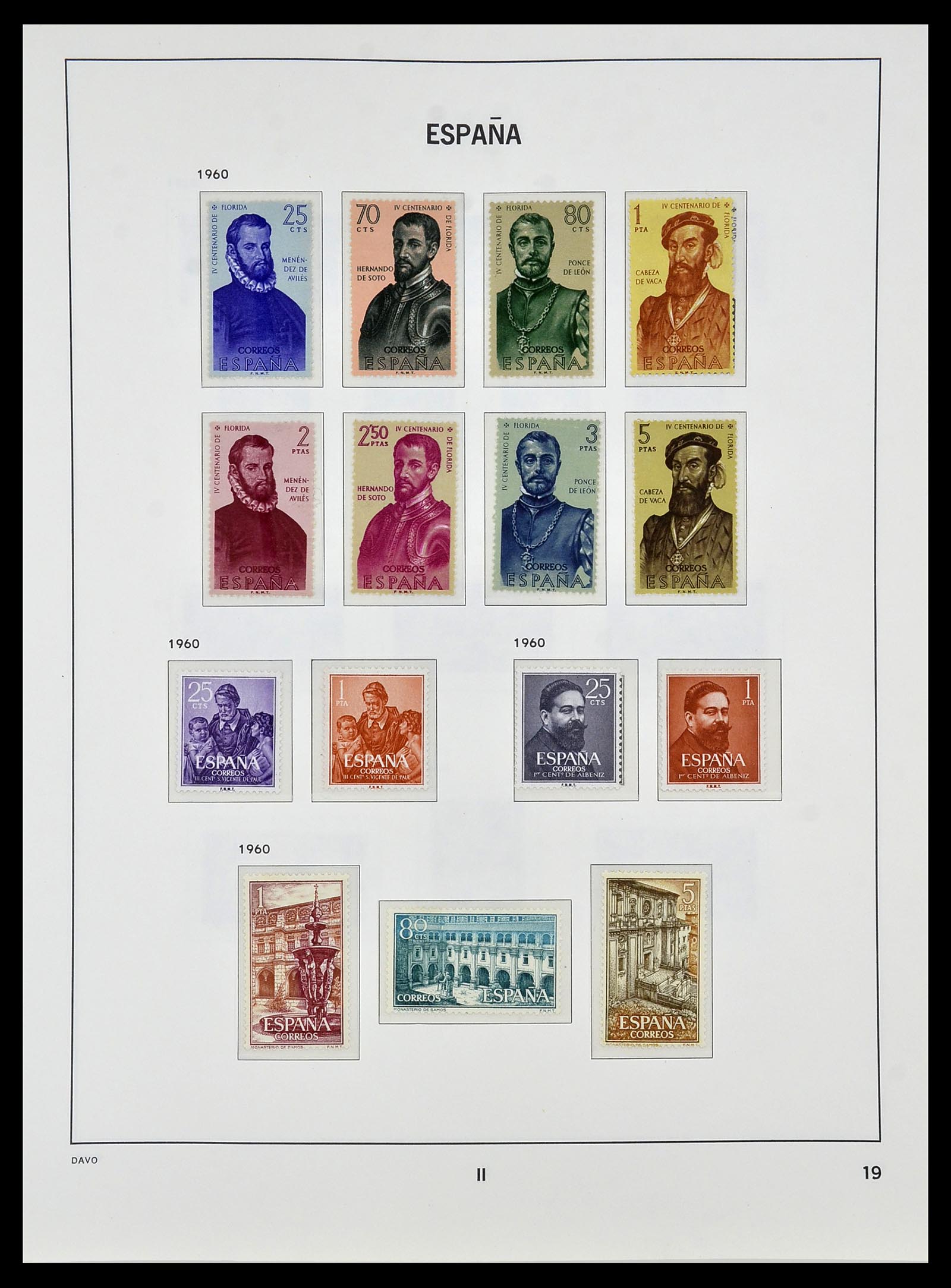 34440 096 - Stamp Collection 34440 Spain 1850-1969.