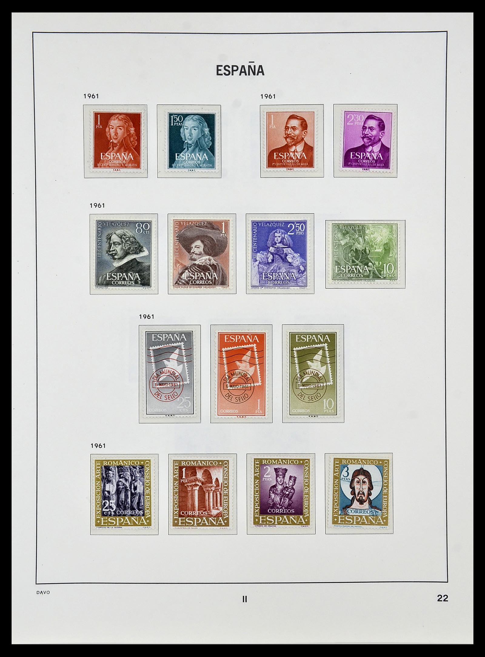 34440 099 - Stamp Collection 34440 Spain 1850-1969.
