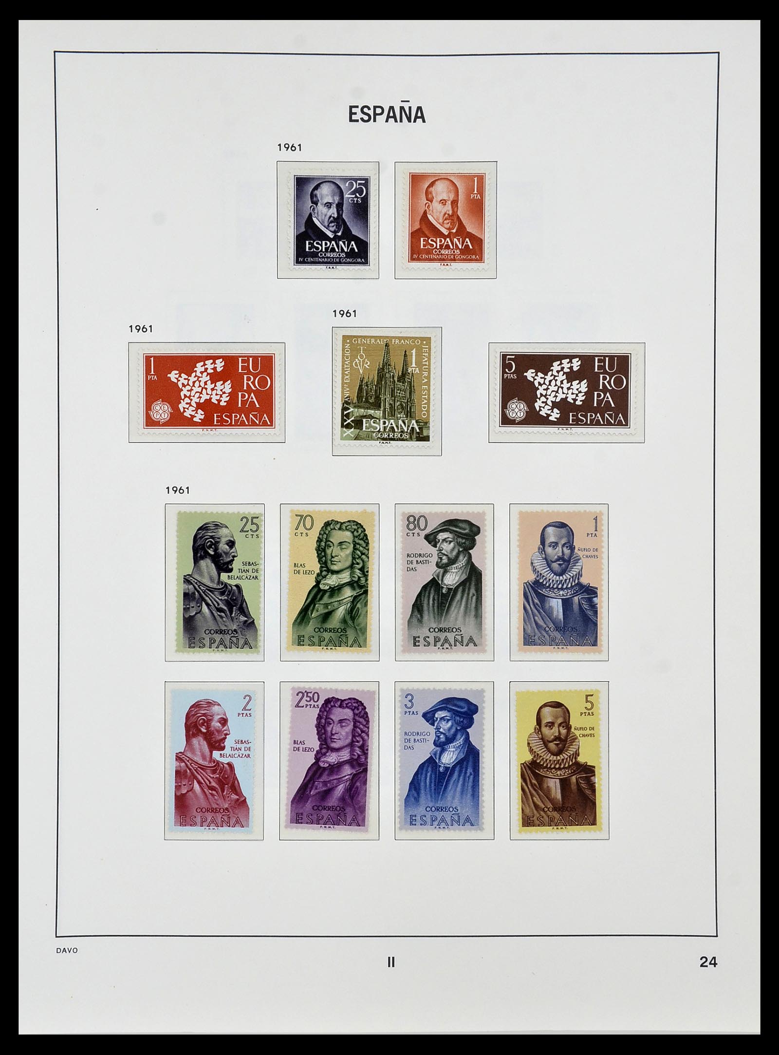 34440 101 - Stamp Collection 34440 Spain 1850-1969.
