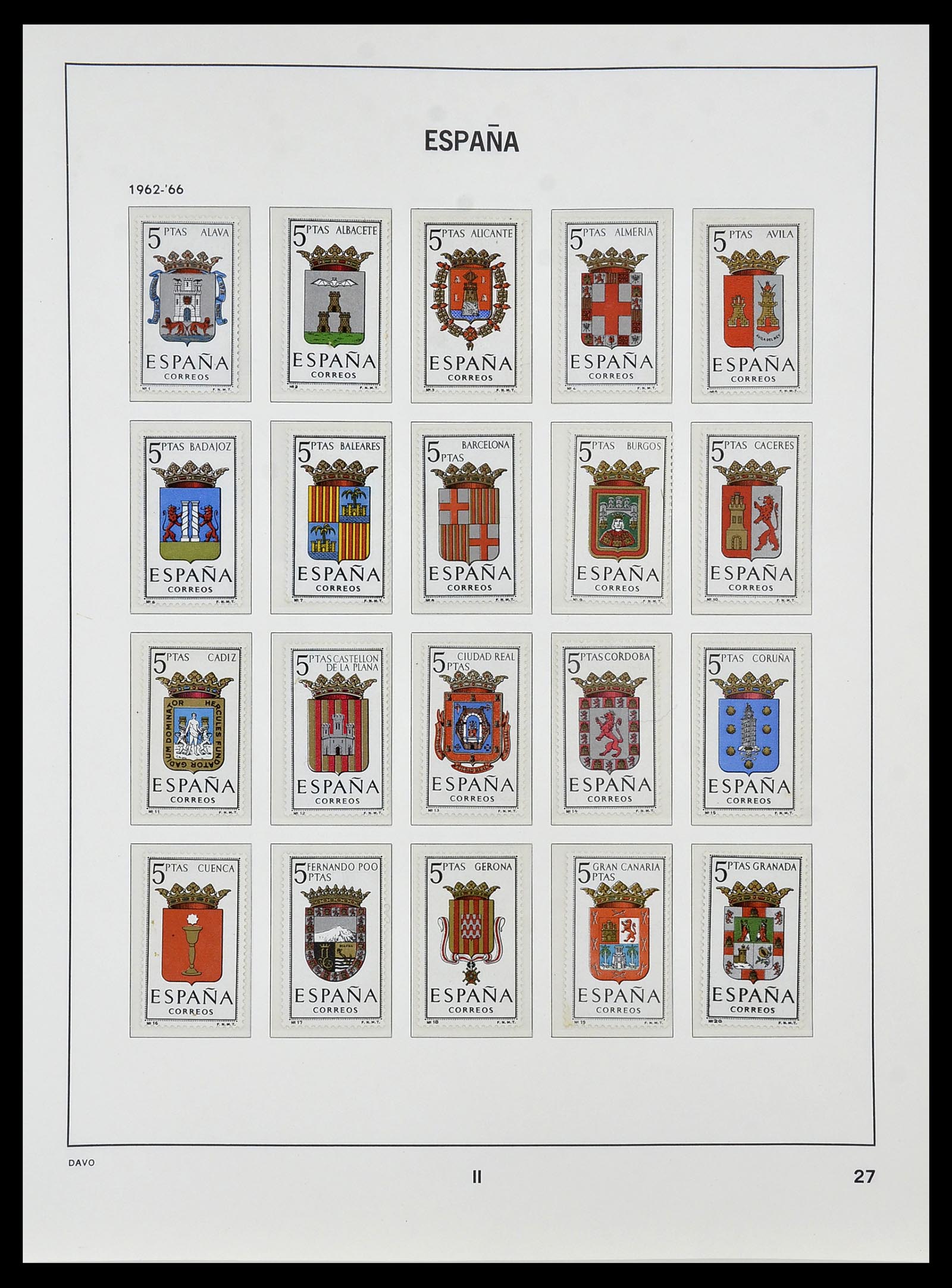 34440 104 - Postzegelverzameling 34440 Spanje 1850-1969.