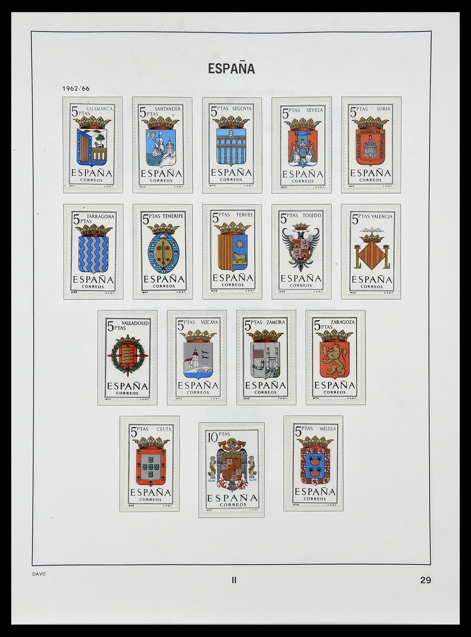 34440 106 - Stamp Collection 34440 Spain 1850-1969.