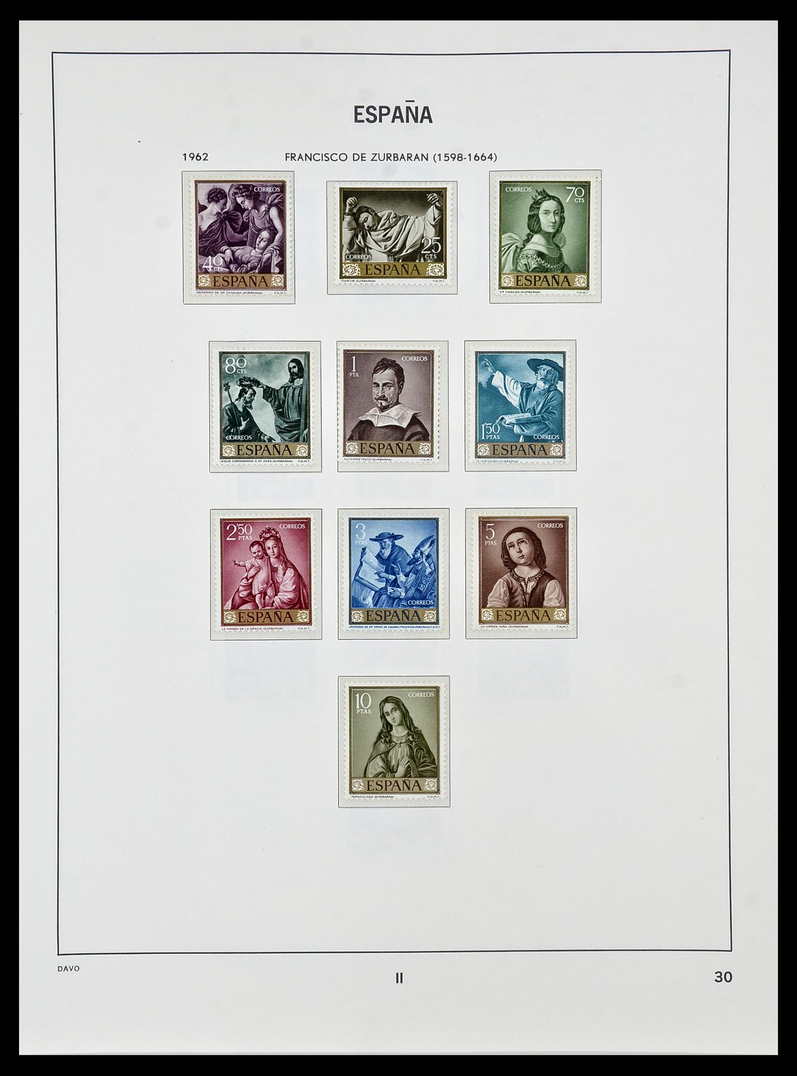 34440 107 - Postzegelverzameling 34440 Spanje 1850-1969.