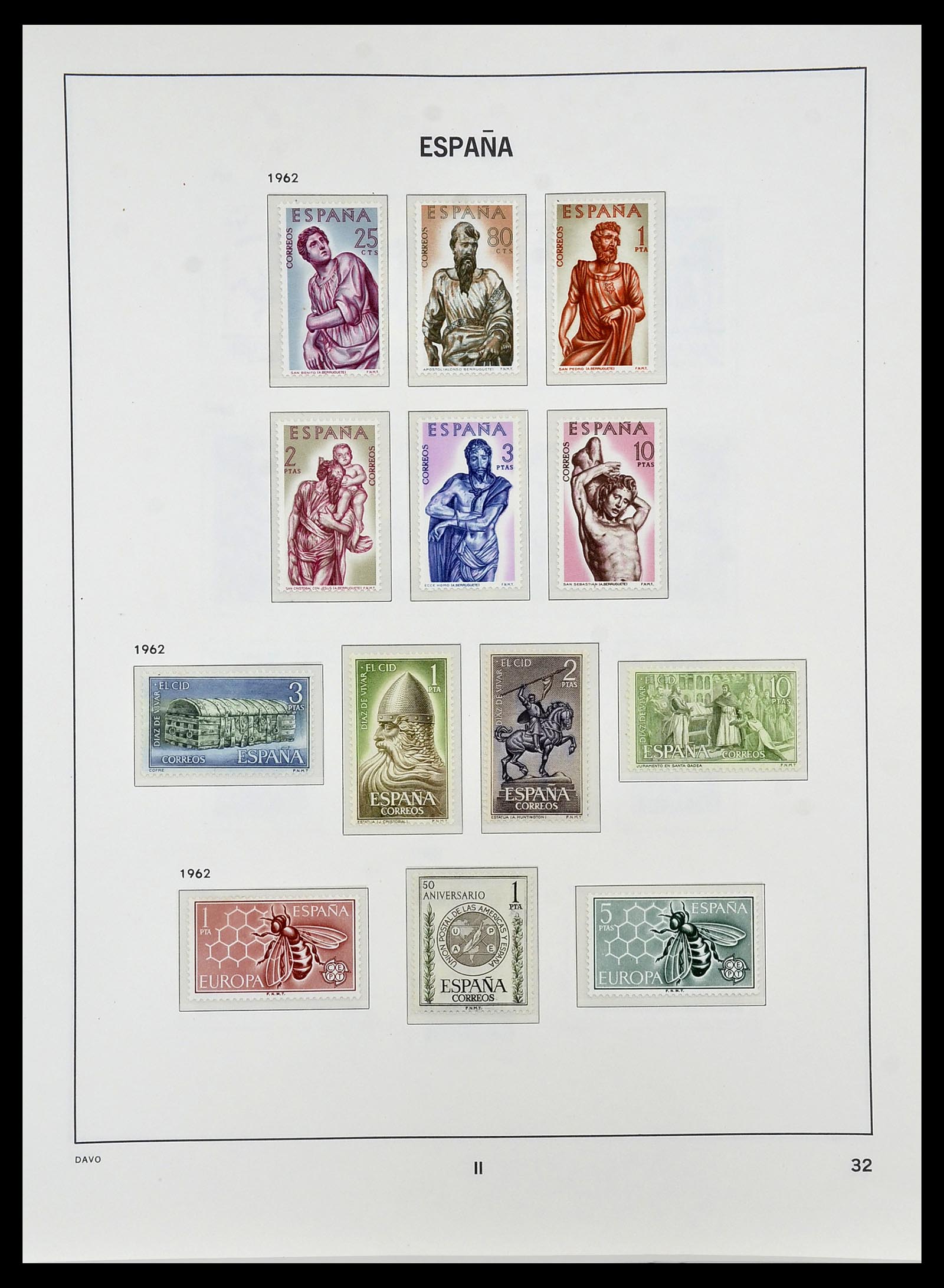 34440 109 - Postzegelverzameling 34440 Spanje 1850-1969.
