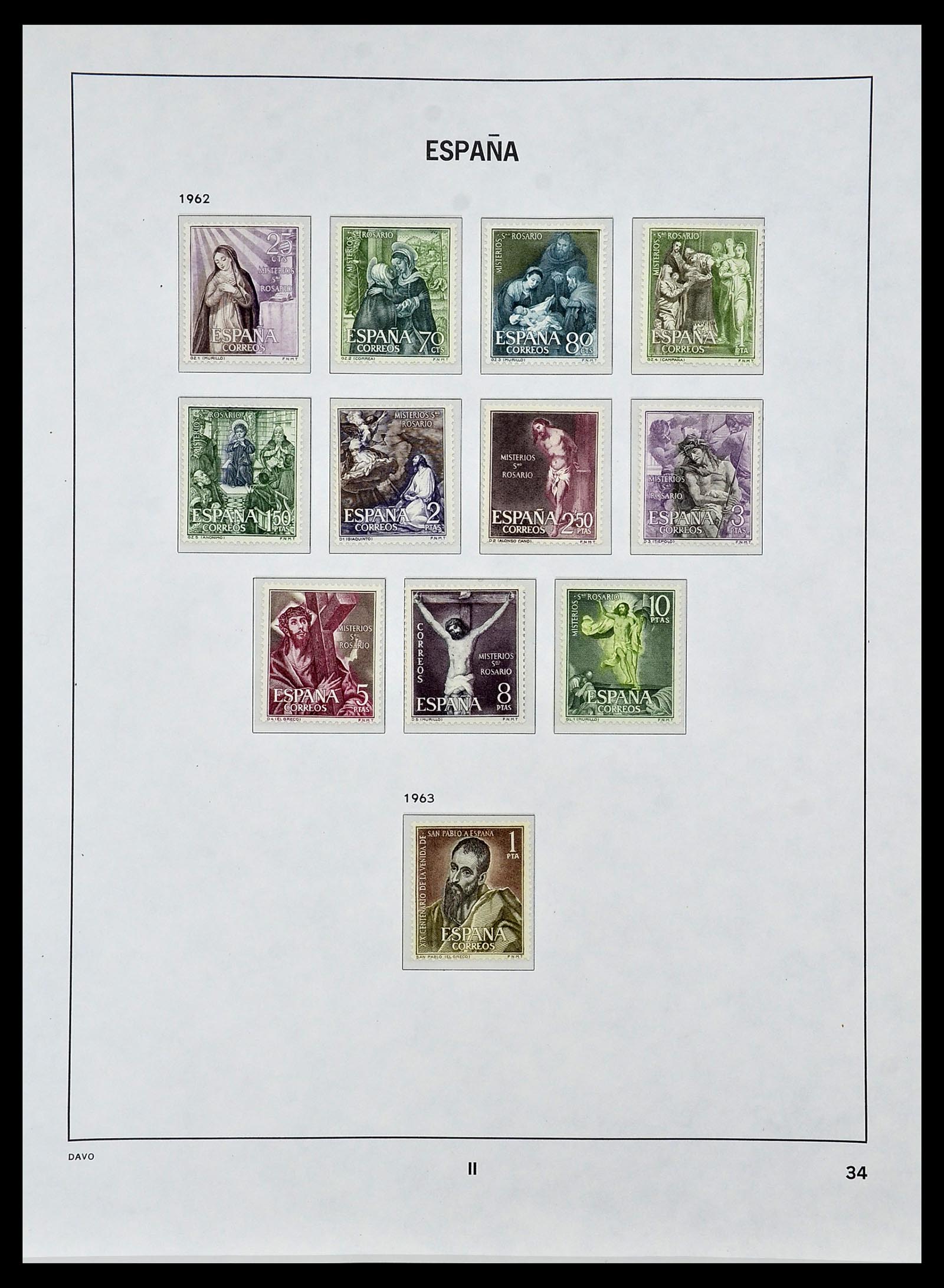 34440 111 - Postzegelverzameling 34440 Spanje 1850-1969.