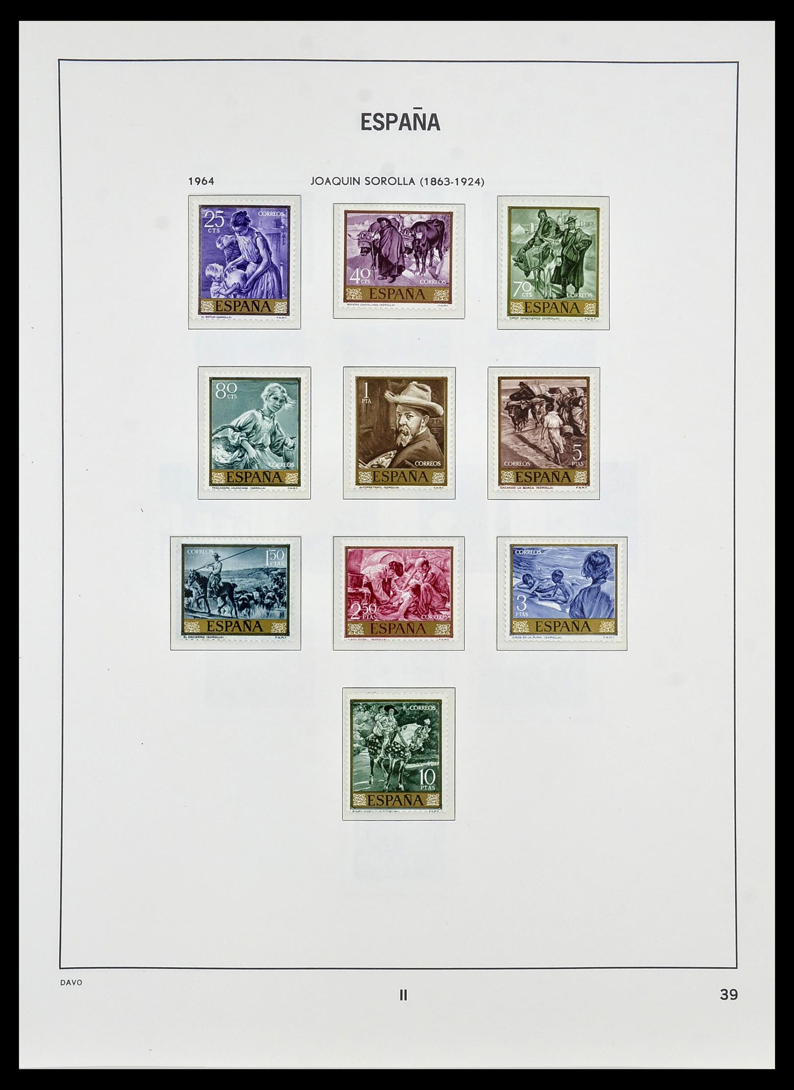 34440 116 - Postzegelverzameling 34440 Spanje 1850-1969.