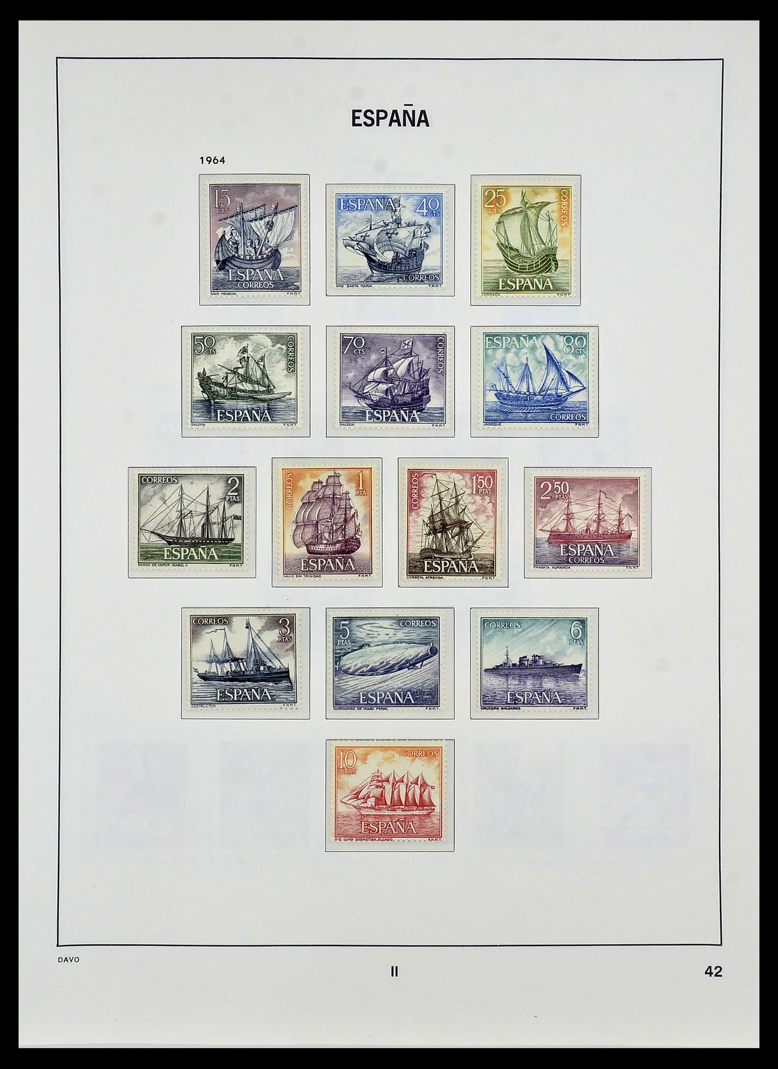 34440 119 - Stamp Collection 34440 Spain 1850-1969.