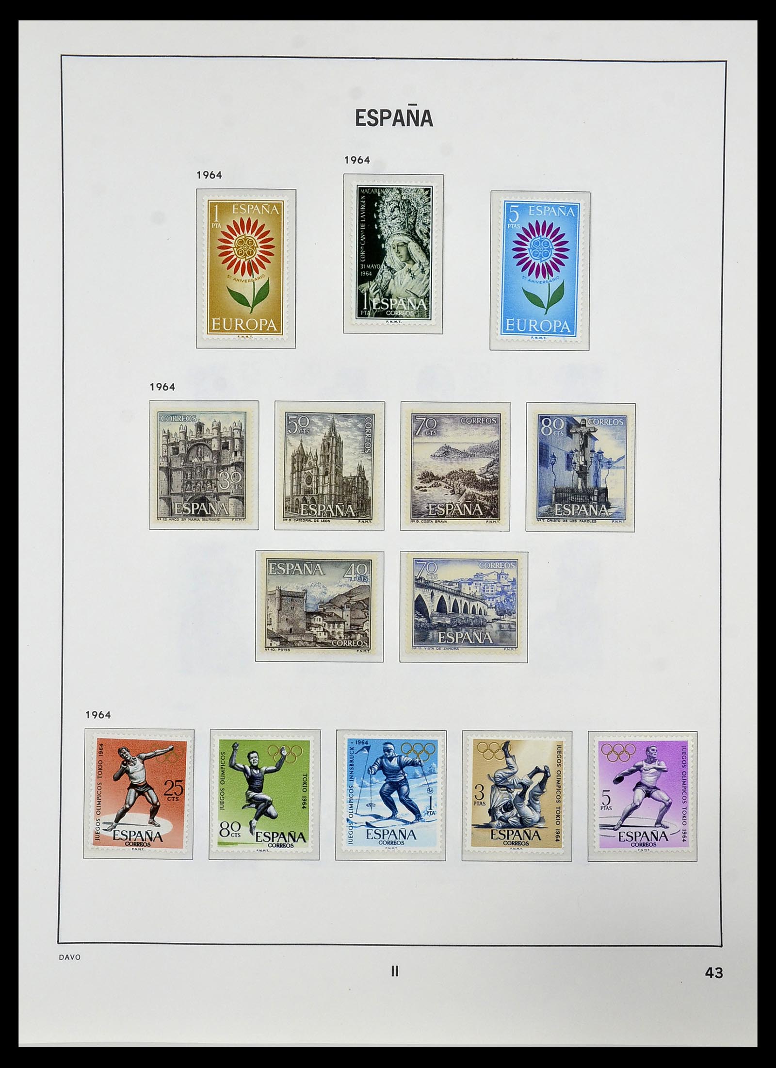 34440 120 - Postzegelverzameling 34440 Spanje 1850-1969.
