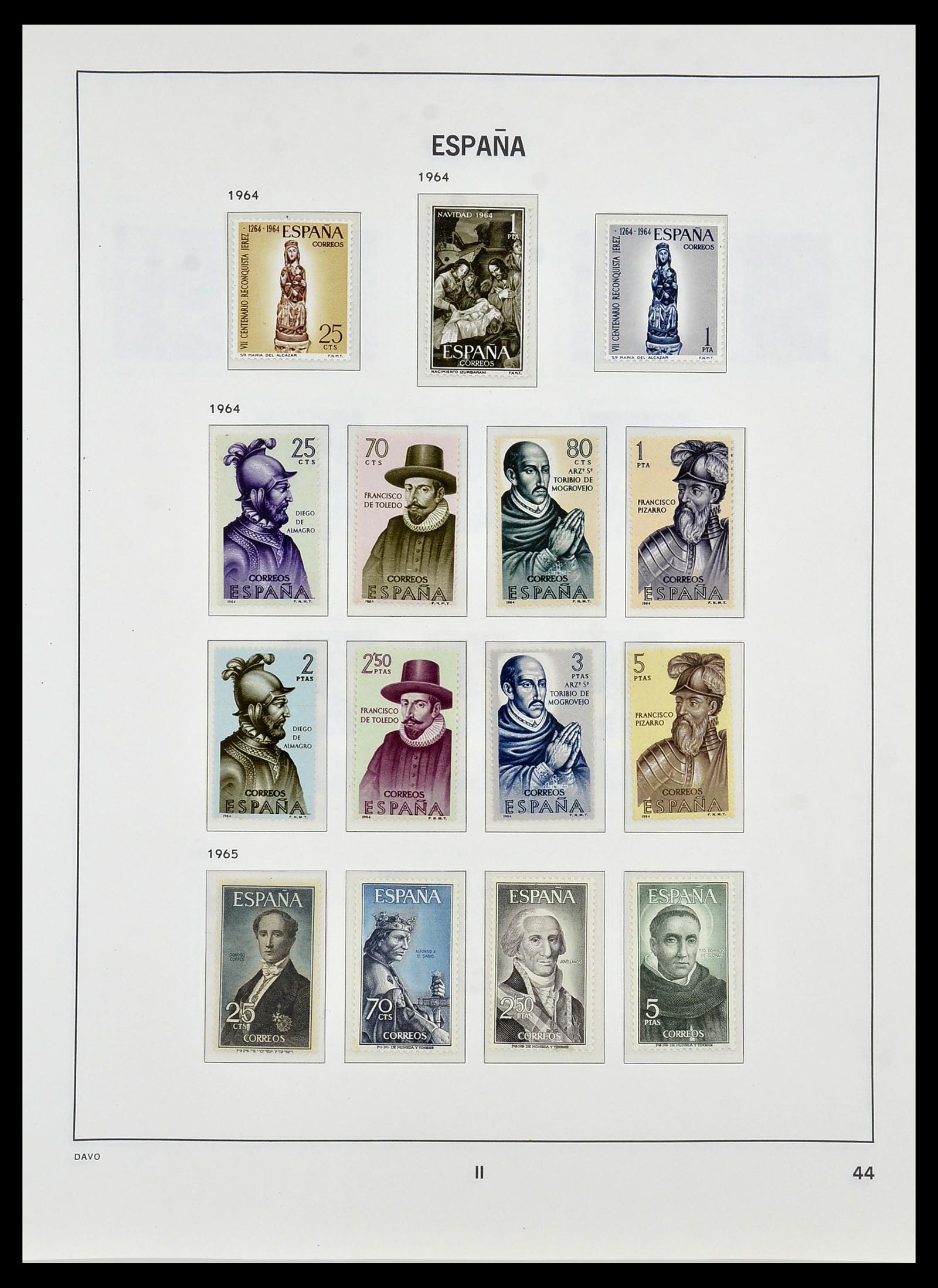 34440 121 - Stamp Collection 34440 Spain 1850-1969.
