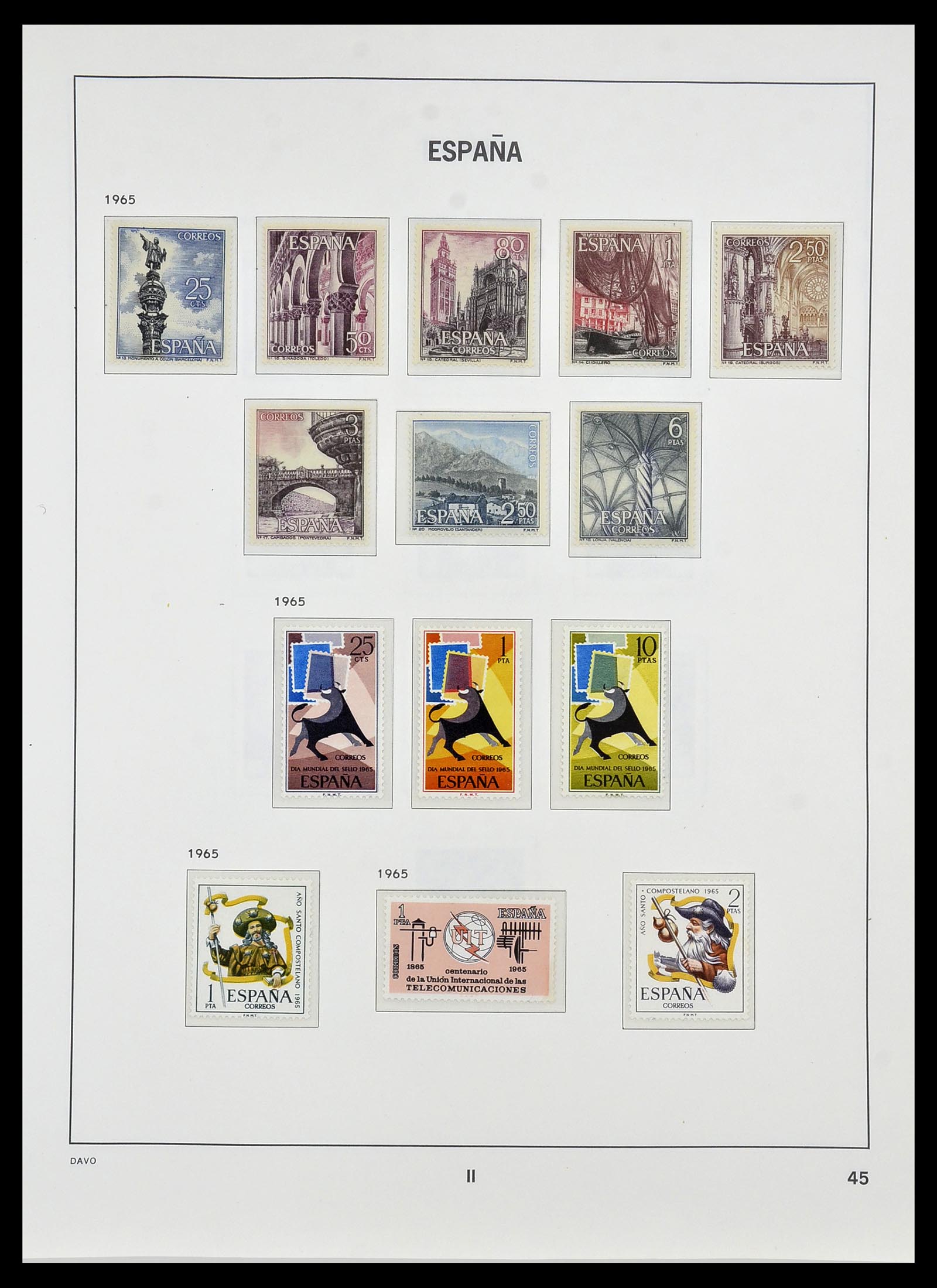 34440 122 - Stamp Collection 34440 Spain 1850-1969.