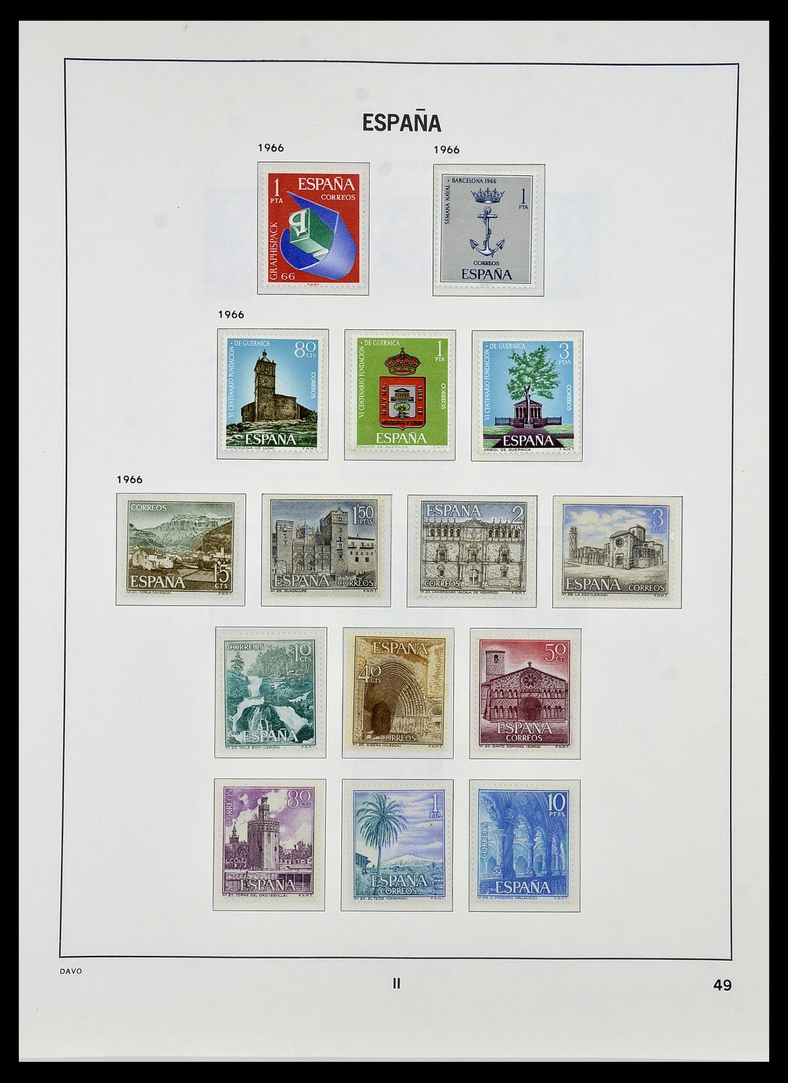 34440 126 - Stamp Collection 34440 Spain 1850-1969.