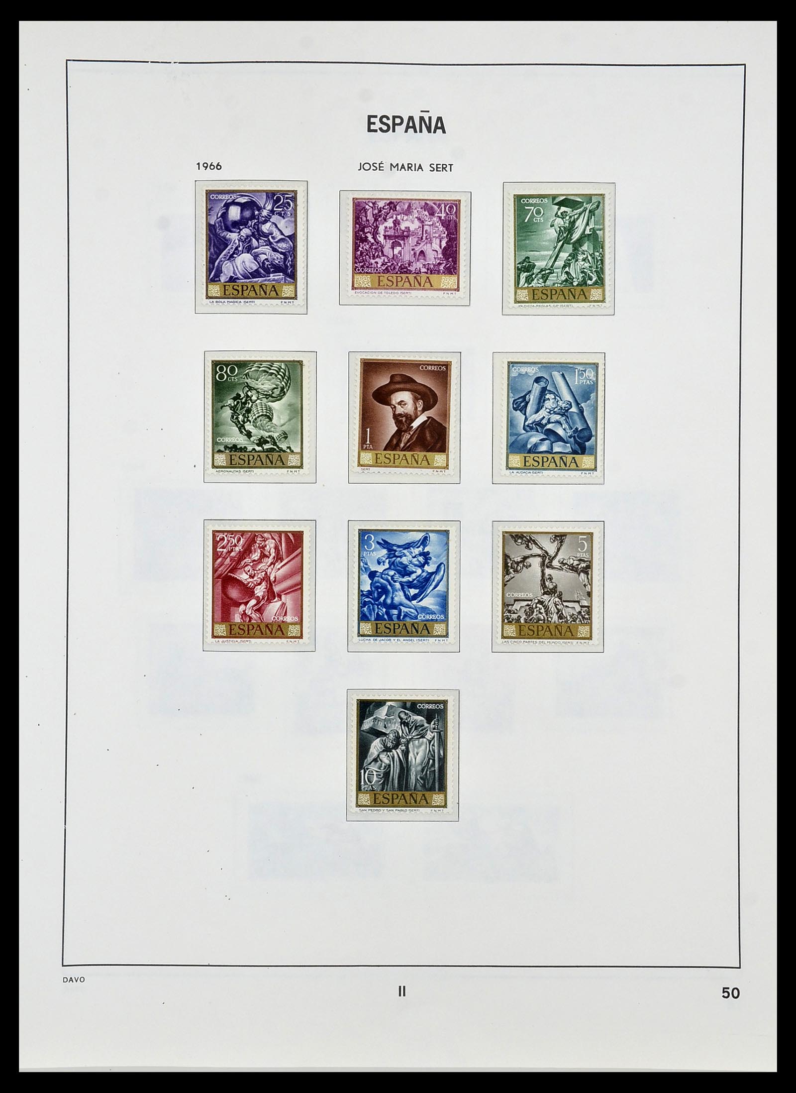 34440 127 - Stamp Collection 34440 Spain 1850-1969.