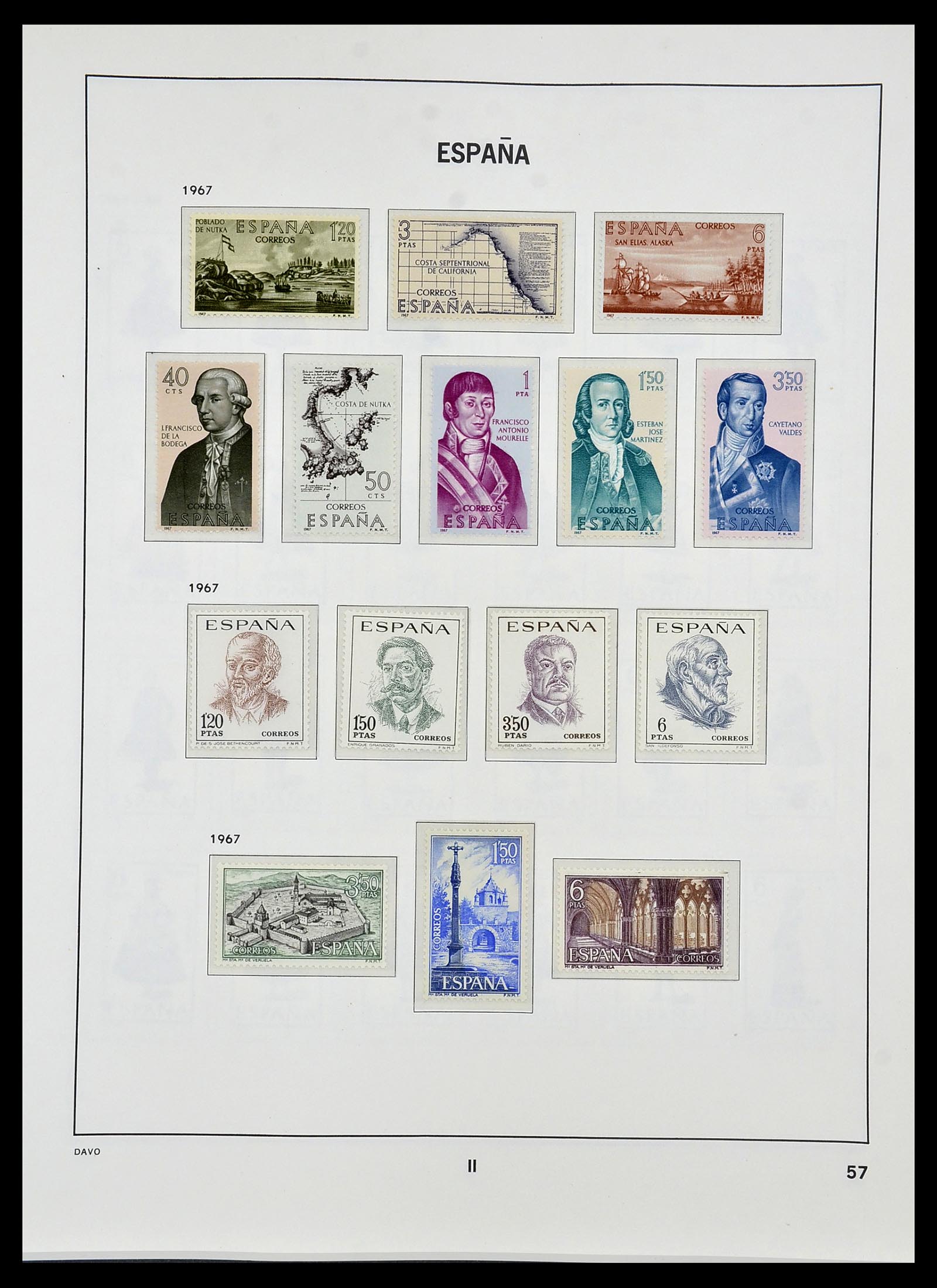 34440 134 - Stamp Collection 34440 Spain 1850-1969.