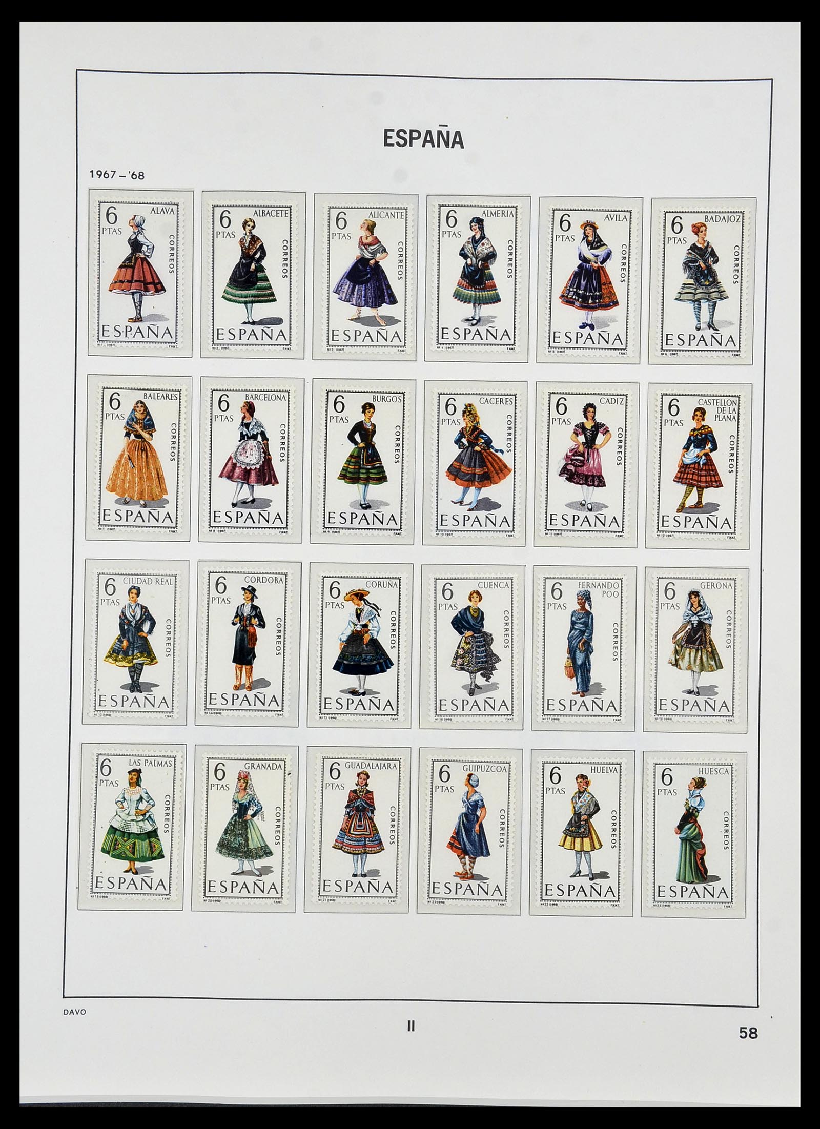 34440 135 - Stamp Collection 34440 Spain 1850-1969.