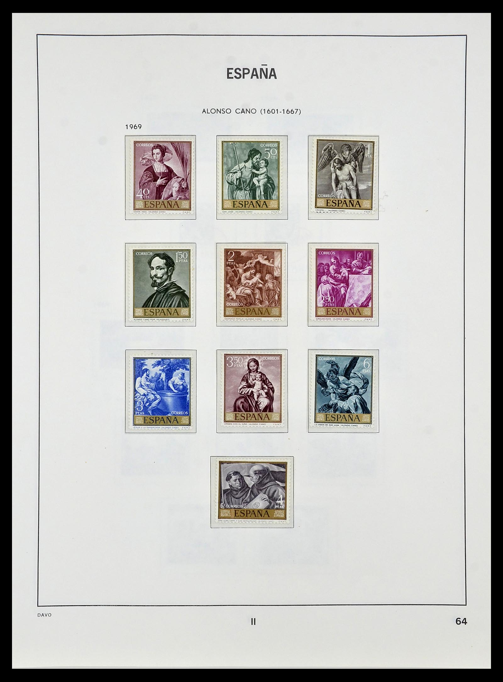 34440 141 - Postzegelverzameling 34440 Spanje 1850-1969.