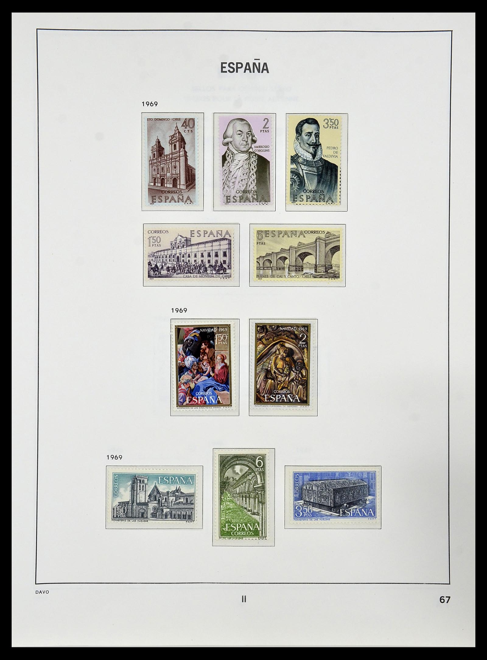 34440 144 - Postzegelverzameling 34440 Spanje 1850-1969.