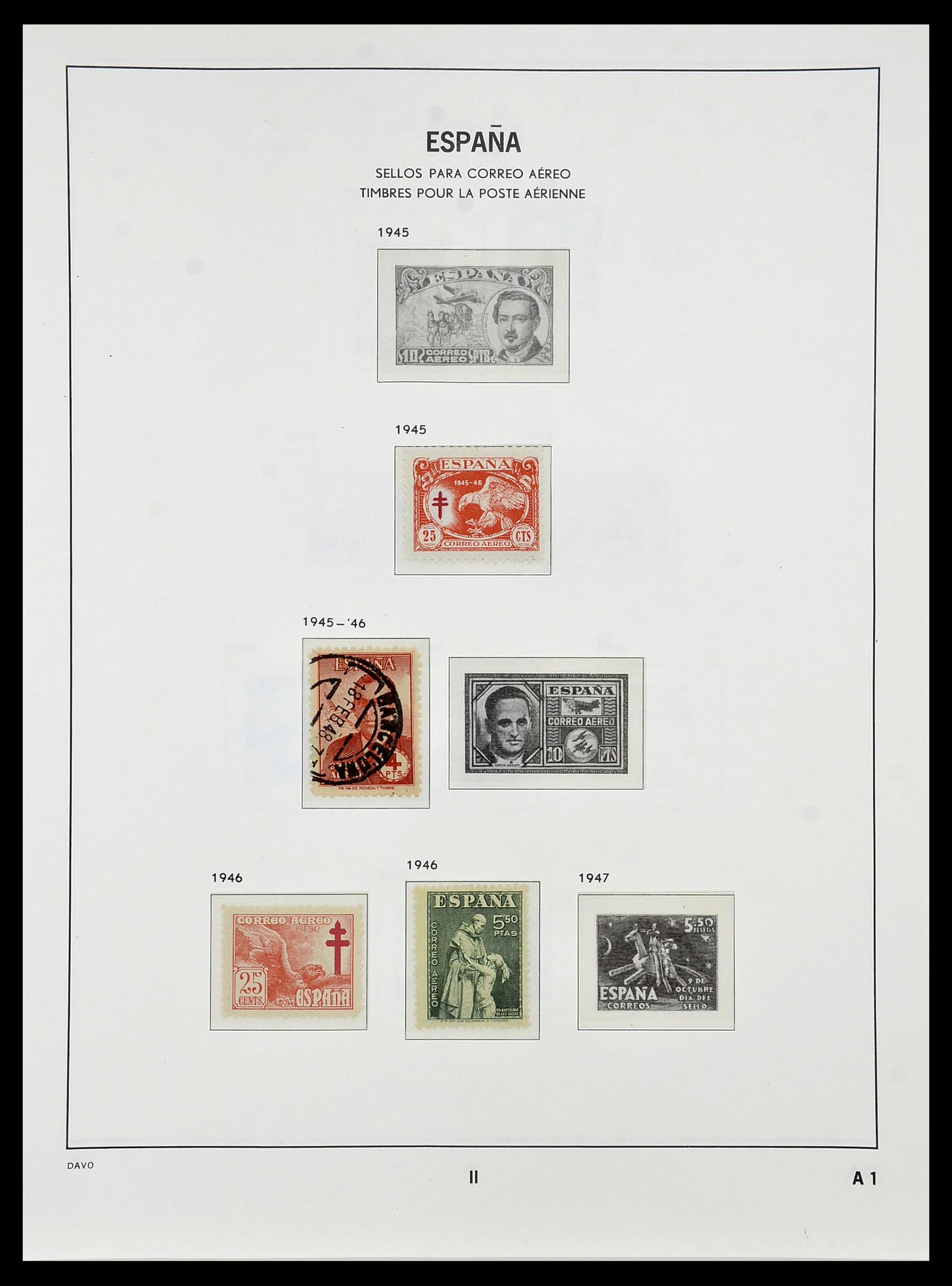 34440 145 - Postzegelverzameling 34440 Spanje 1850-1969.