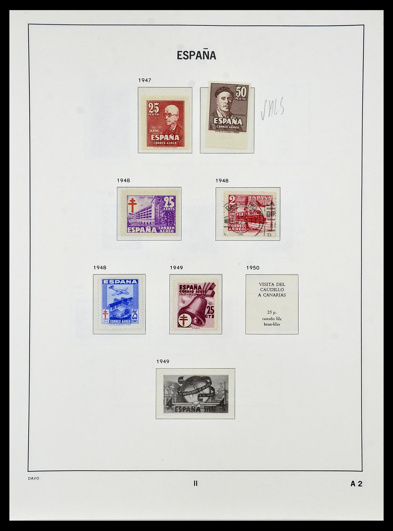 34440 146 - Postzegelverzameling 34440 Spanje 1850-1969.