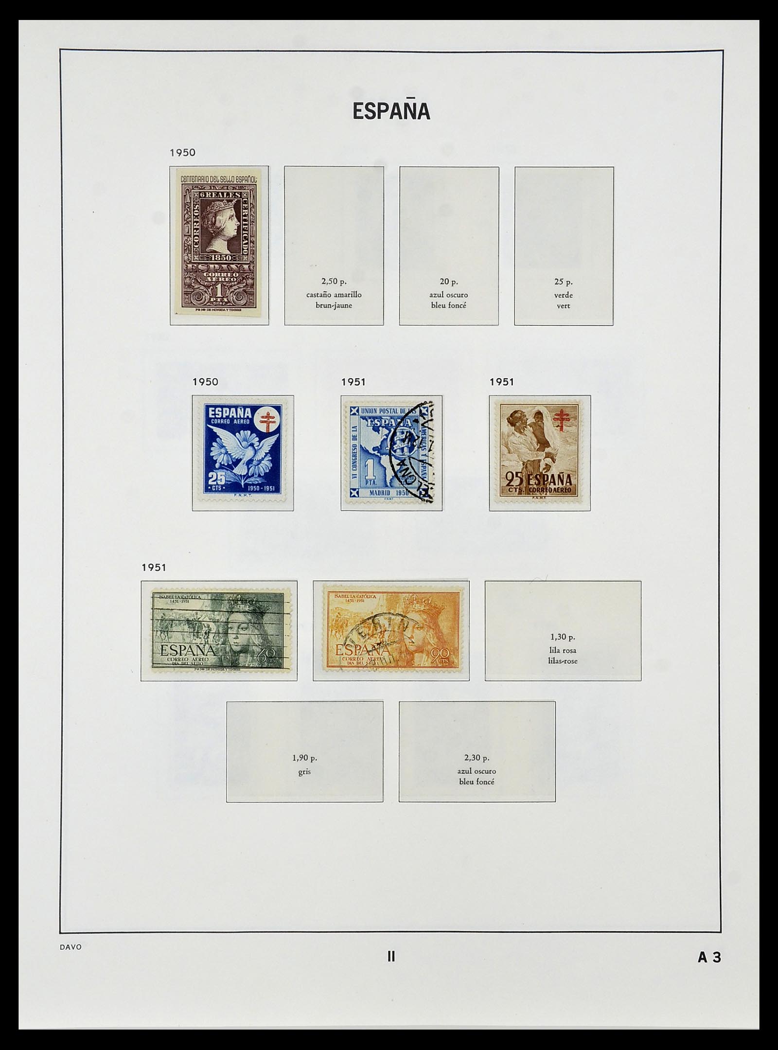 34440 147 - Postzegelverzameling 34440 Spanje 1850-1969.