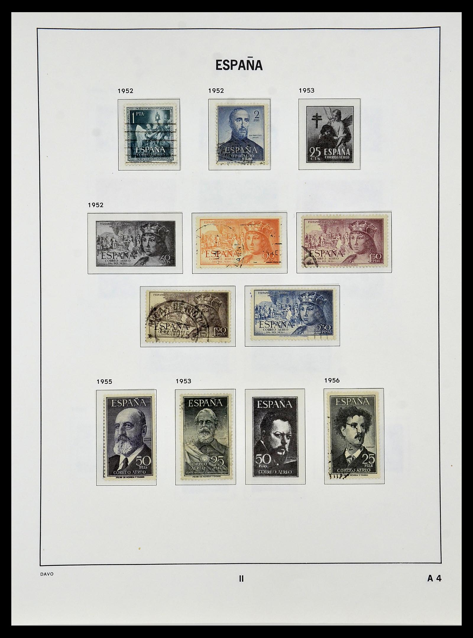 34440 148 - Postzegelverzameling 34440 Spanje 1850-1969.