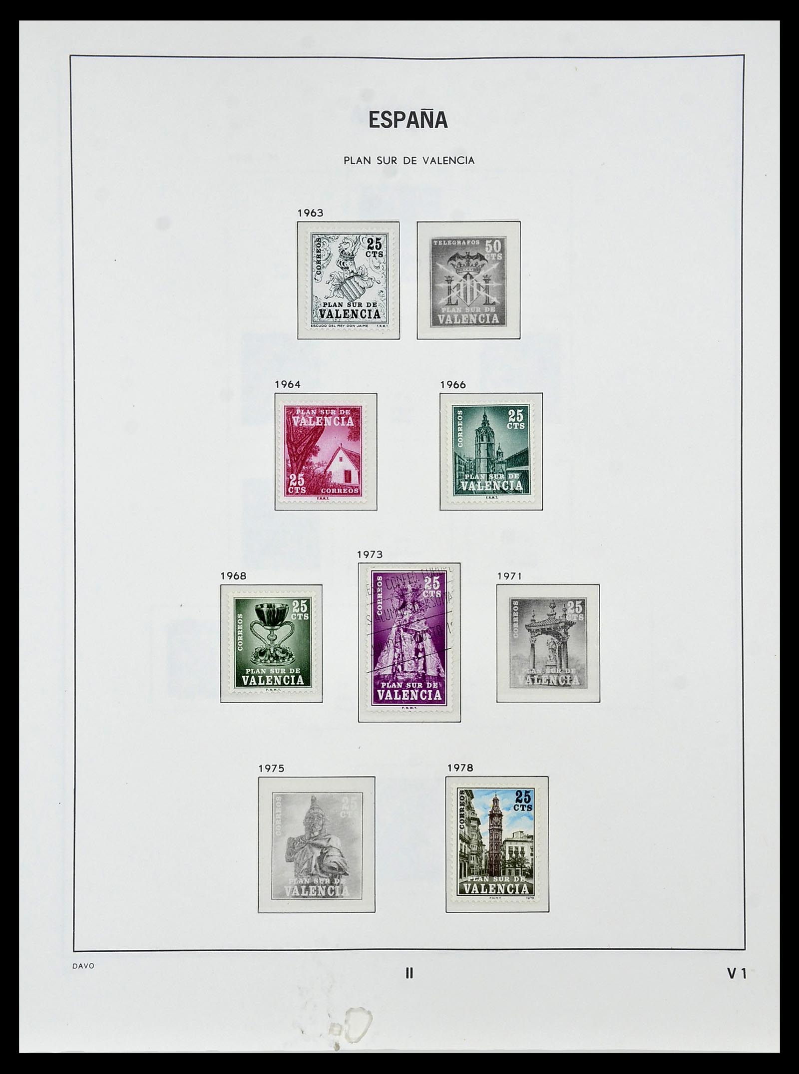 34440 153 - Stamp Collection 34440 Spain 1850-1969.
