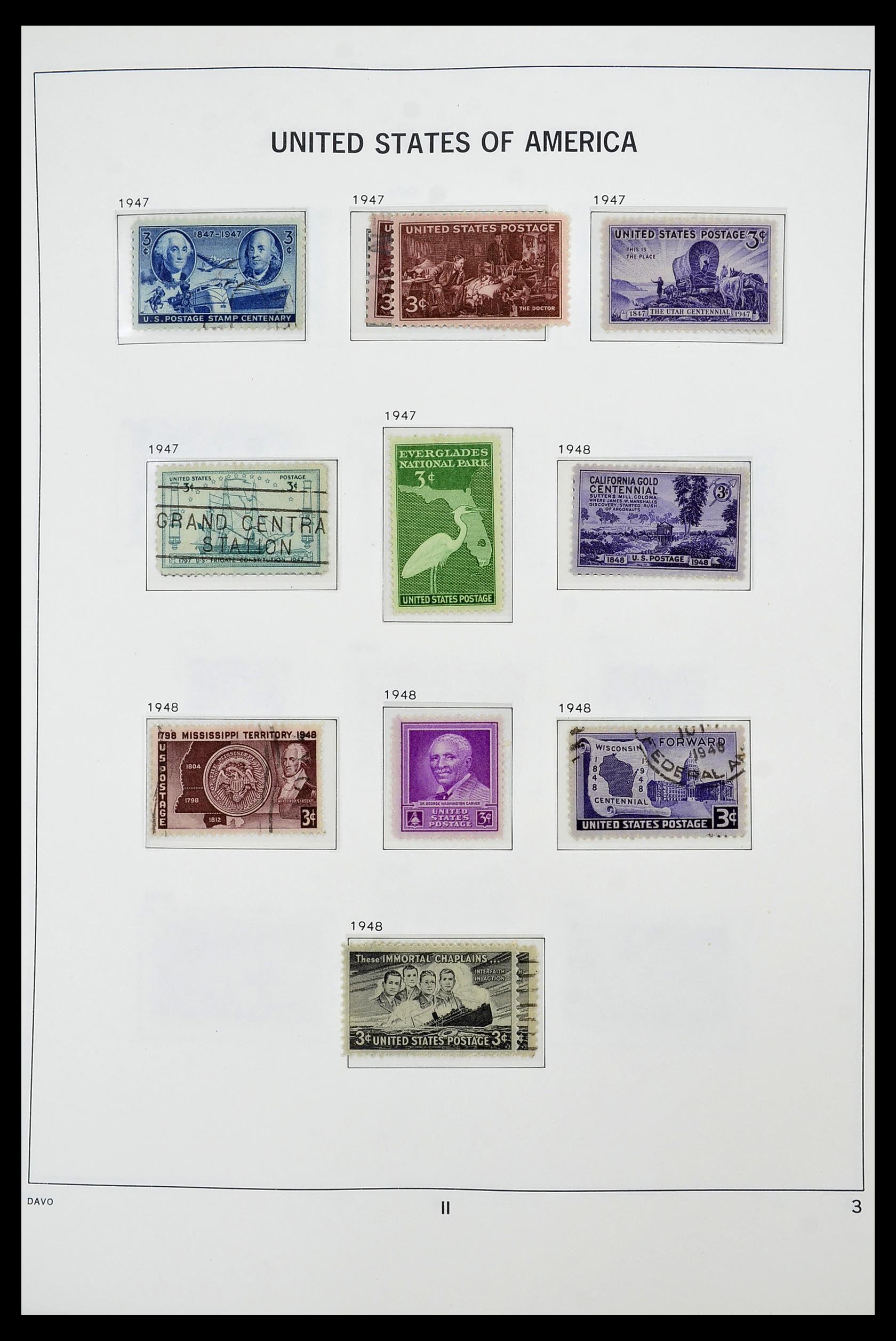34441 003 - Stamp Collection 34441 USA 1945-1998.