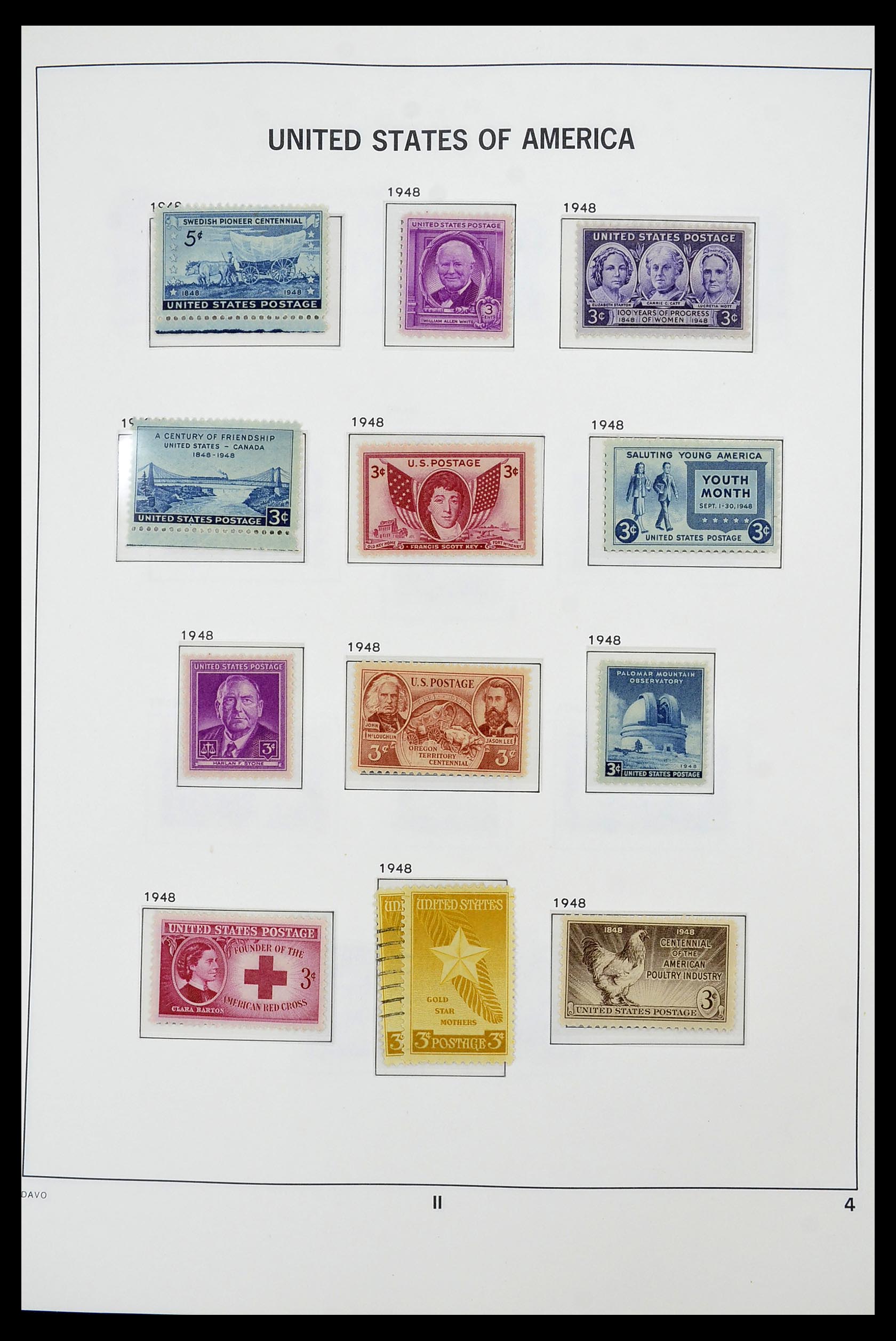 34441 004 - Stamp Collection 34441 USA 1945-1998.