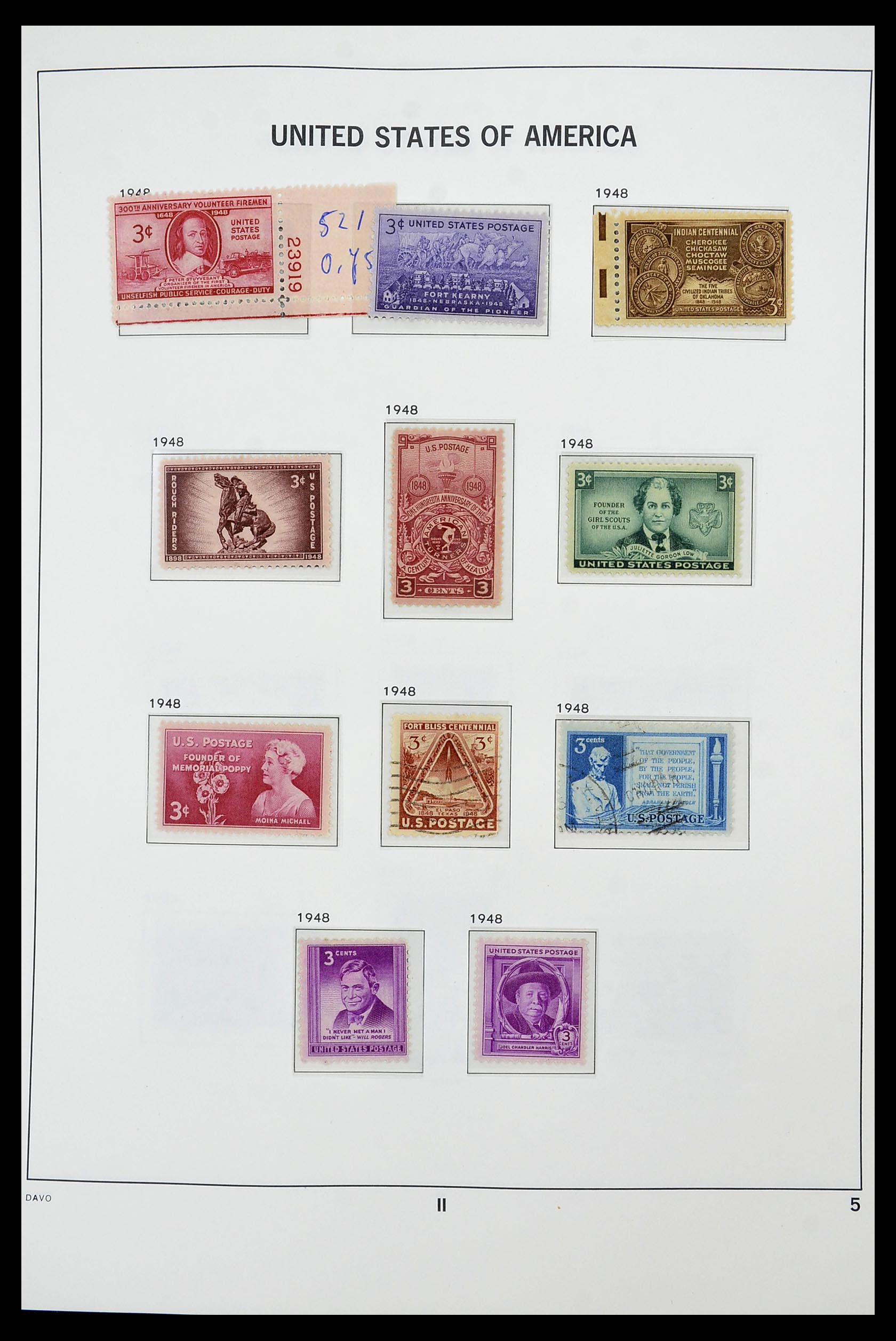 34441 005 - Stamp Collection 34441 USA 1945-1998.