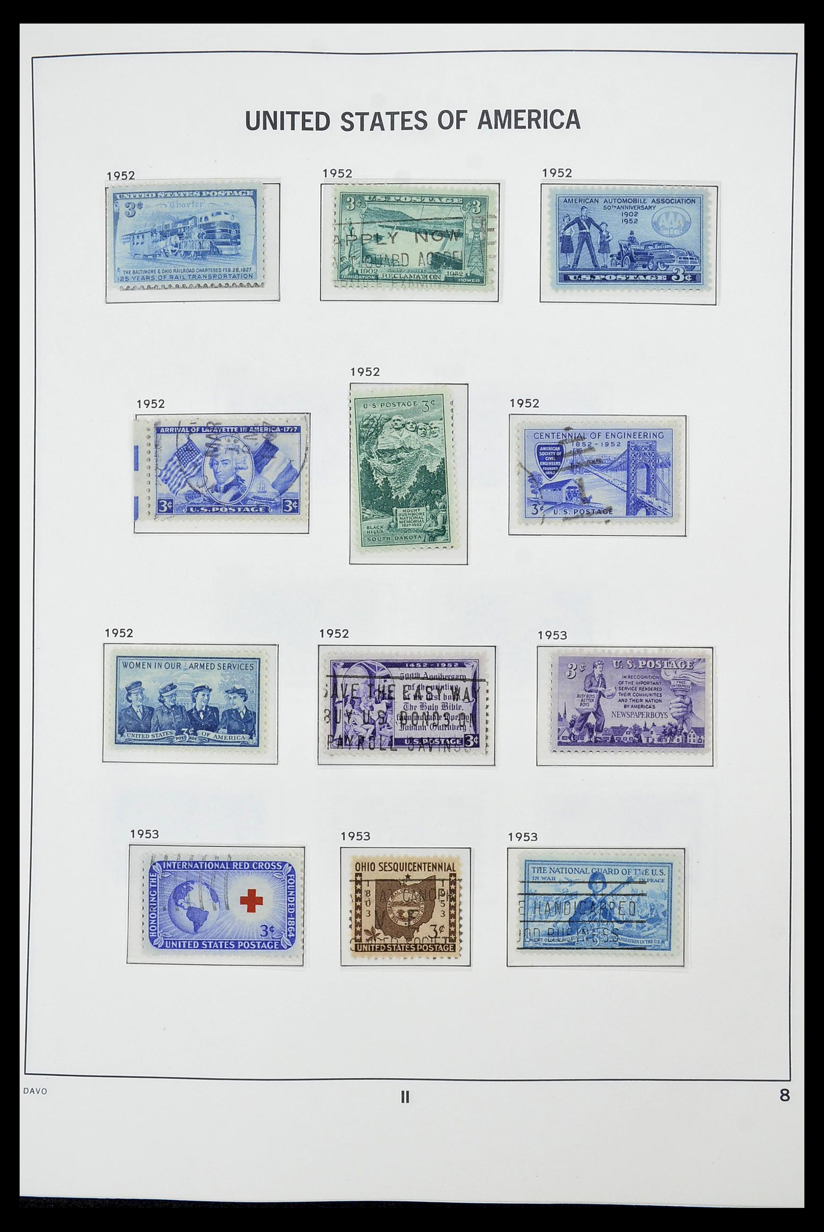 34441 008 - Stamp Collection 34441 USA 1945-1998.