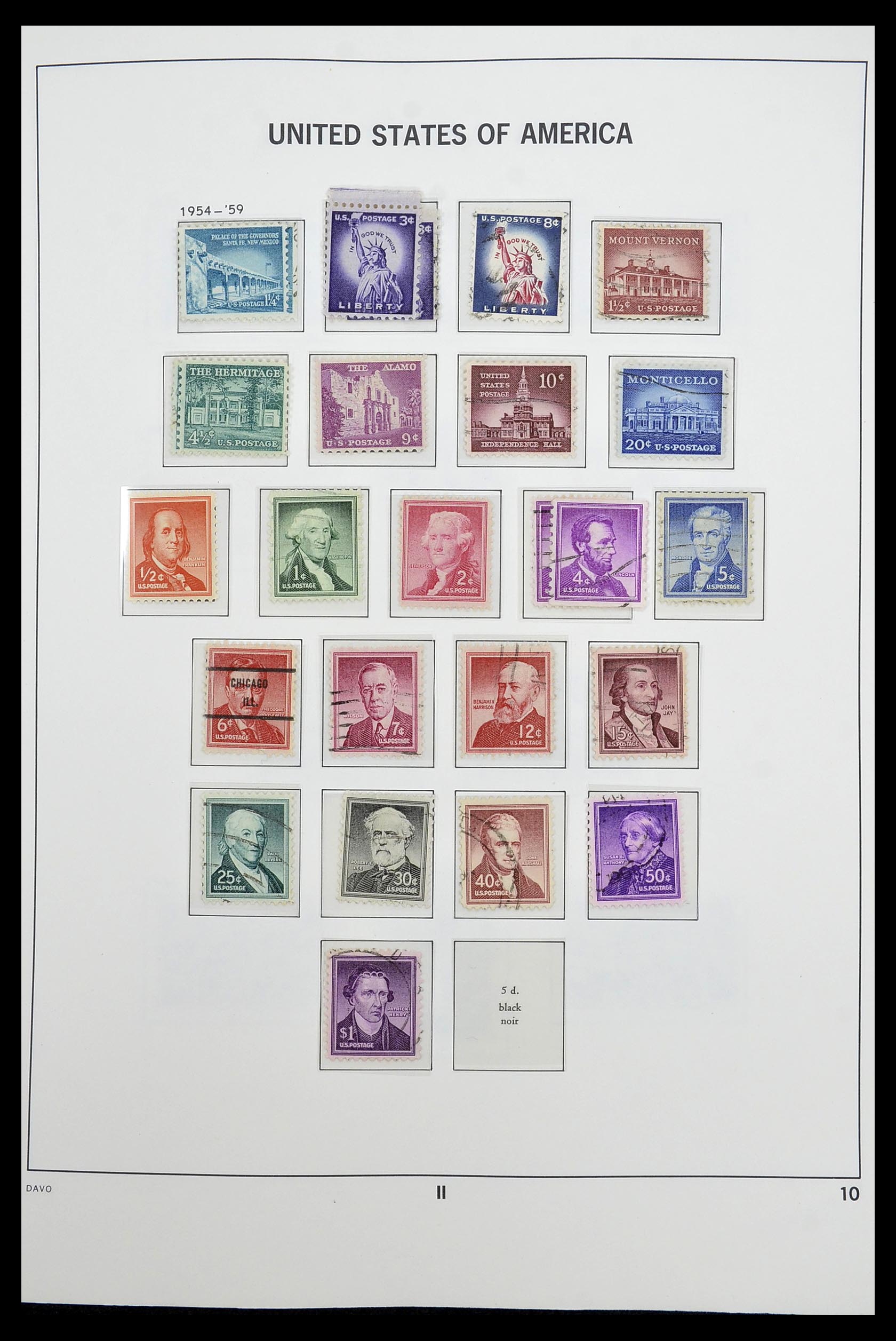 34441 010 - Stamp Collection 34441 USA 1945-1998.